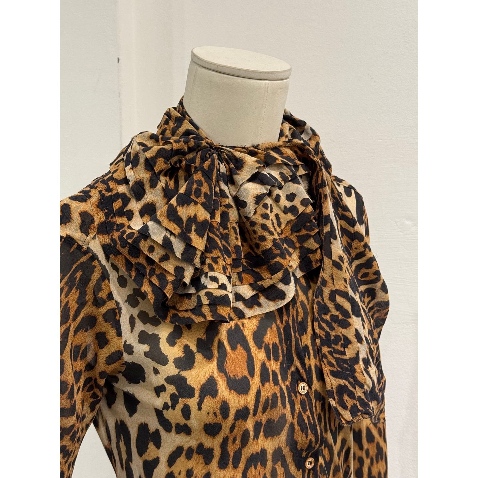 Dior 2004 Christian Dior by John Galliano leopard print shirt Size M / US 6-8 / IT 42-44 - 4 Thumbnail