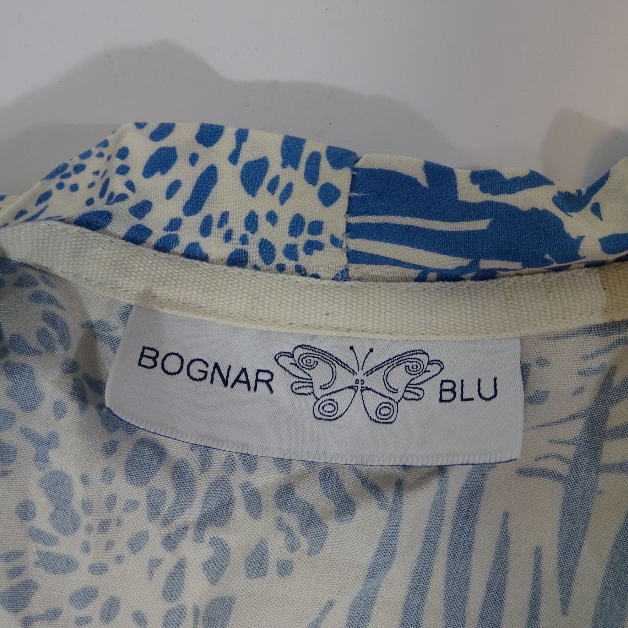 Other Bognar Blu Long Sleeve Blue Animal Print Midi Dress Size M Size M / US 6-8 / IT 42-44 - 7 Thumbnail