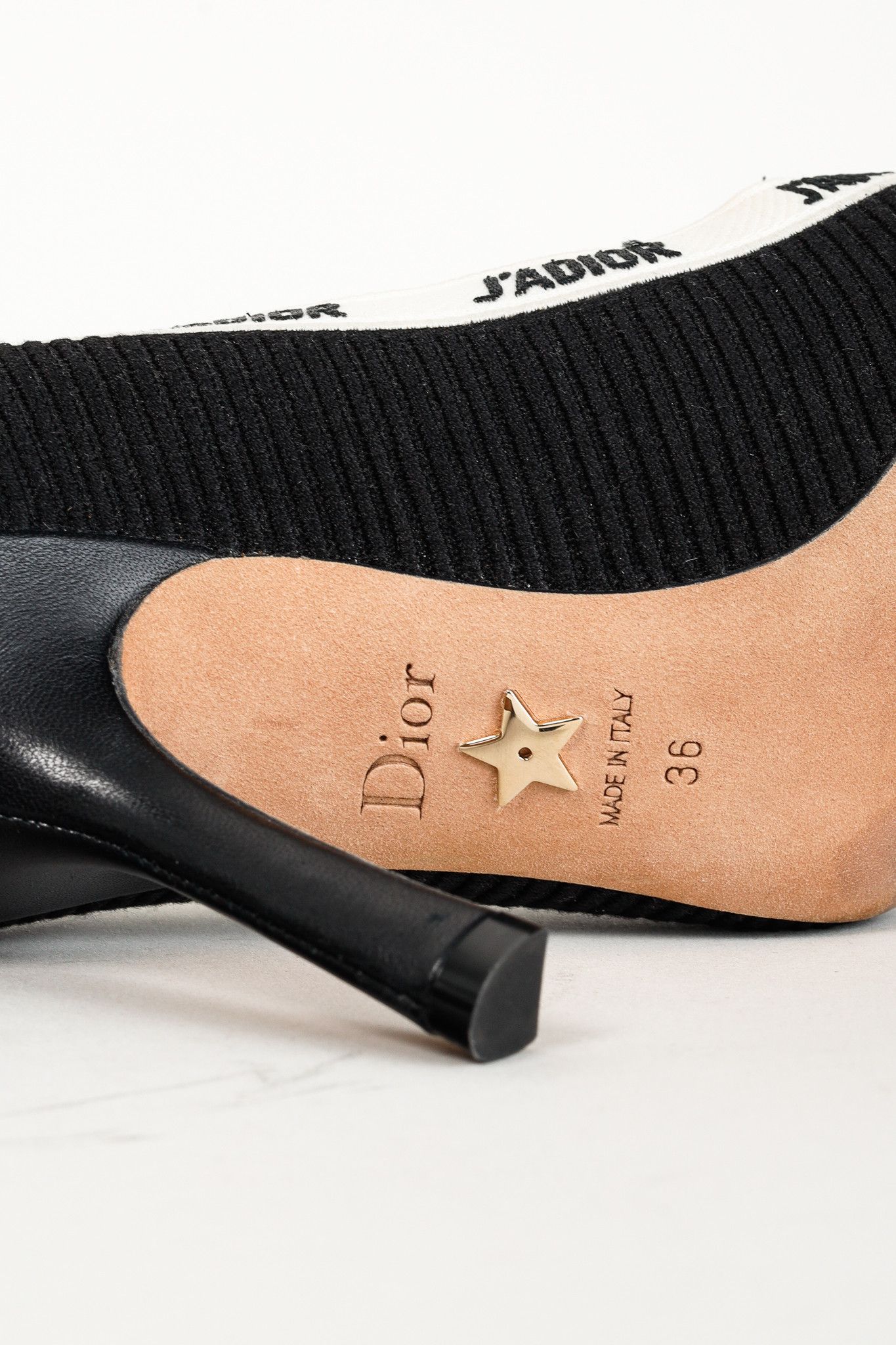 Dior Christian Dior J'ADIOR Ribbon Trim Pointed Toe Fabric Pumps Size US 5.5 / IT 35.5 - 9 Thumbnail