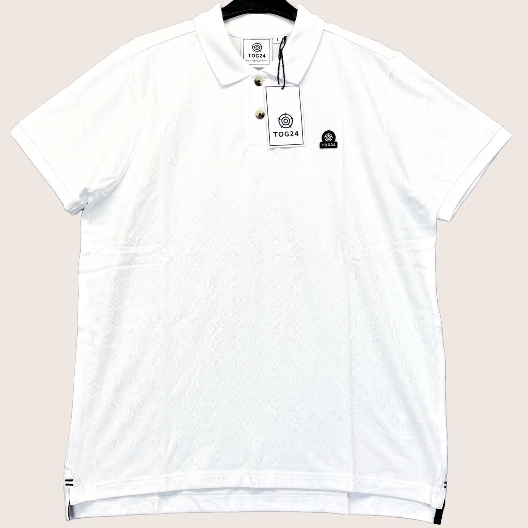 Vintage BNWT TOG44 Percy Polo Shirt Men Large Size Cotton White New With Tags Size US L / EU 52-54 / 3 - 1 Thumbnail