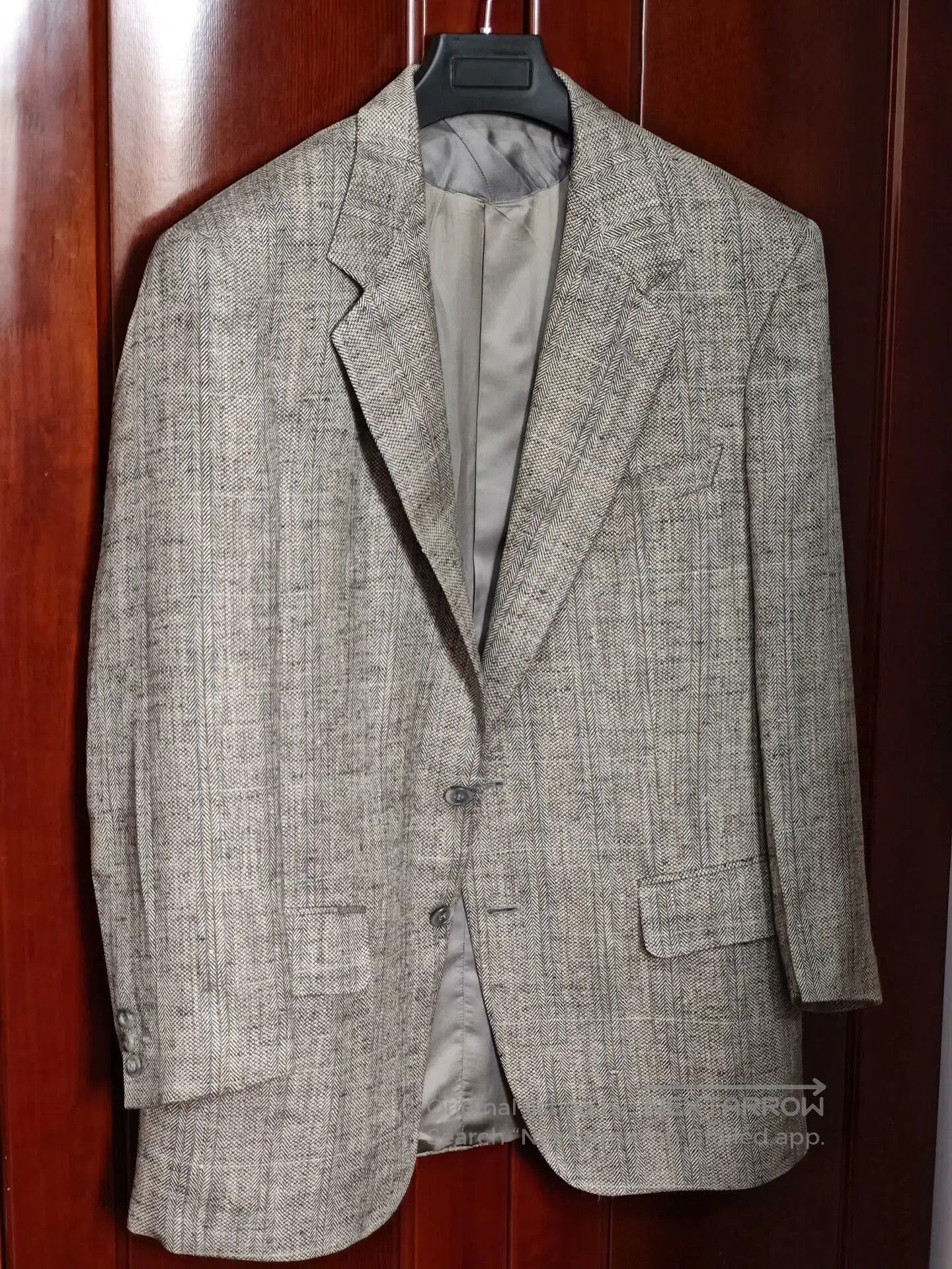 Ermenegildo Zegna Zegna Gray Wool Linen Blazer. Size US M / EU 48-50 / 2 - 1 Thumbnail