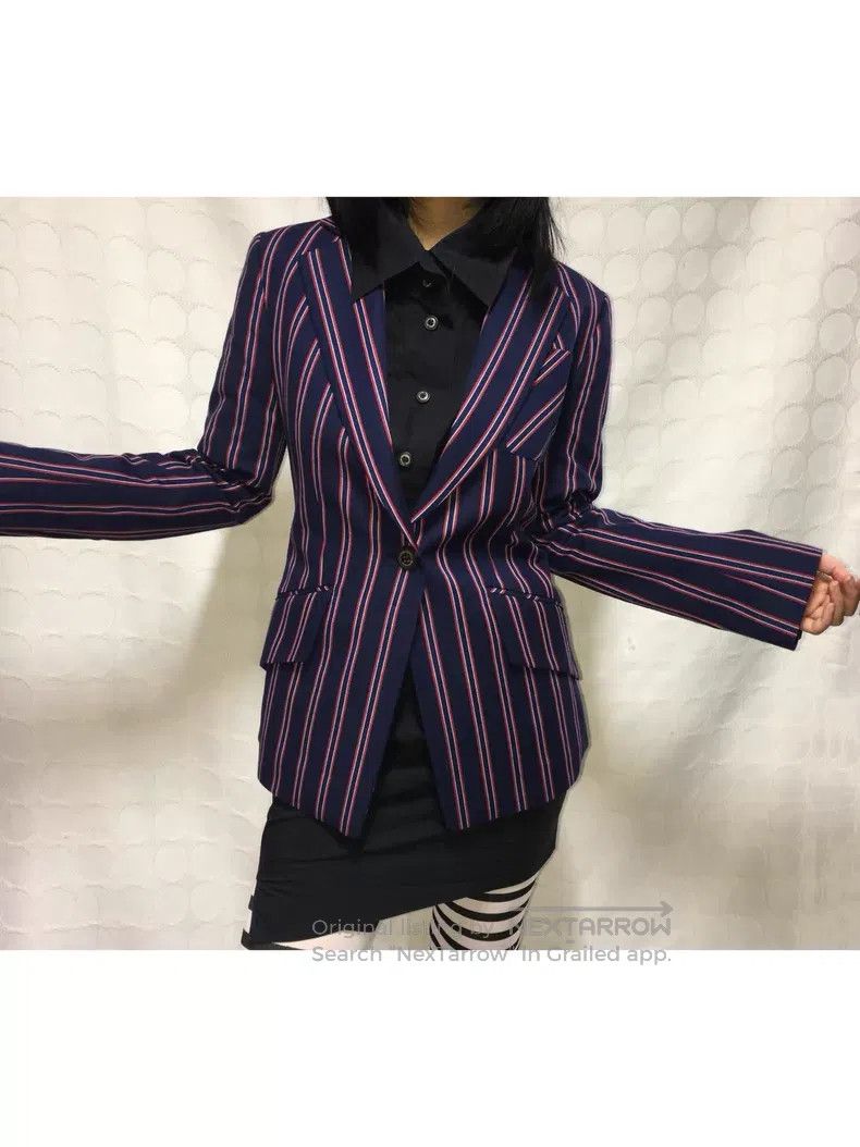 Vivienne Westwood Vivienne Westwood Band Singer Striped Punk Jacket Size XS / US 0-2 / IT 36-38 - 2 Thumbnail