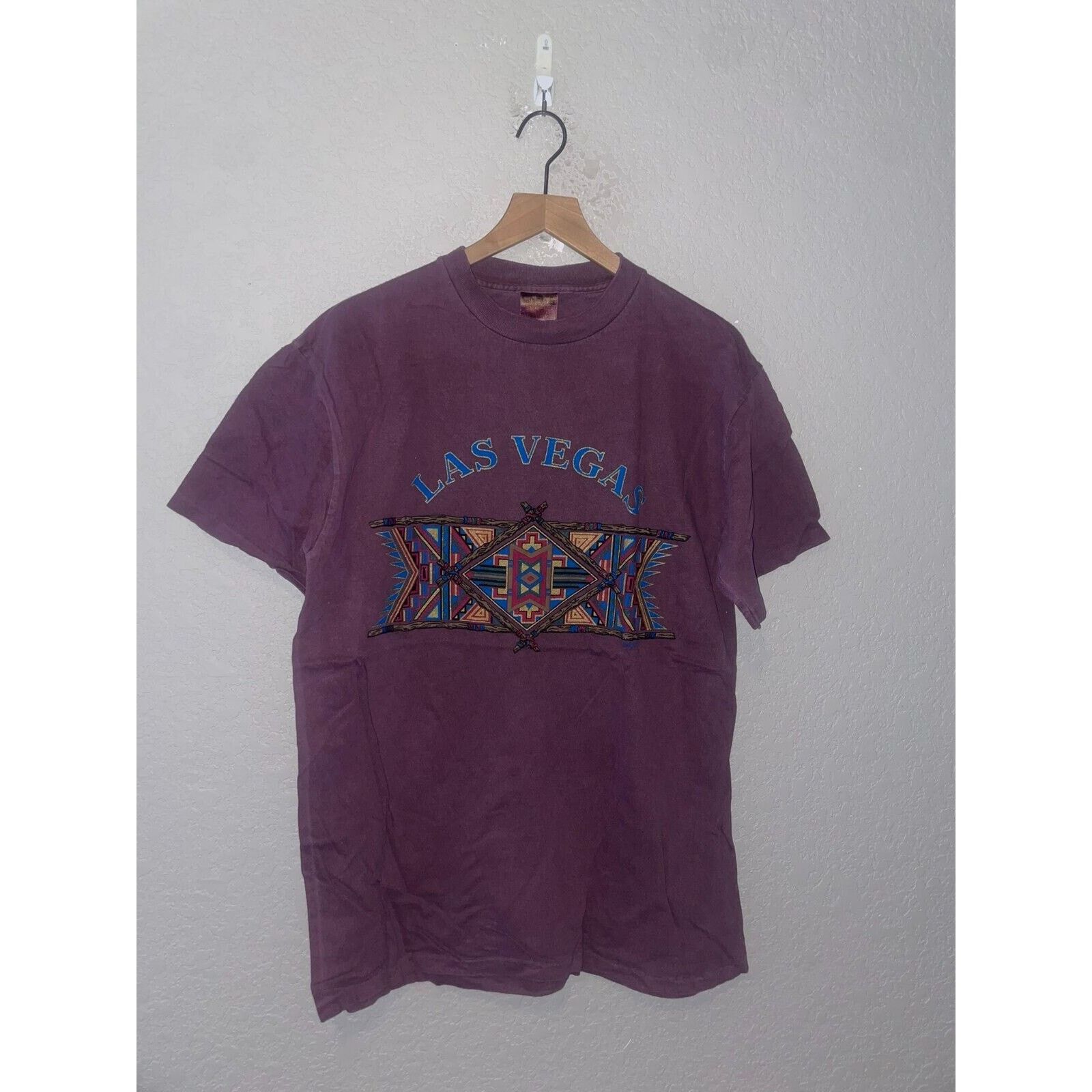 Vintage Vintage Las Vegas Native Shirt American Tee 90s VTG Large Size US L / EU 52-54 / 3 - 1 Thumbnail