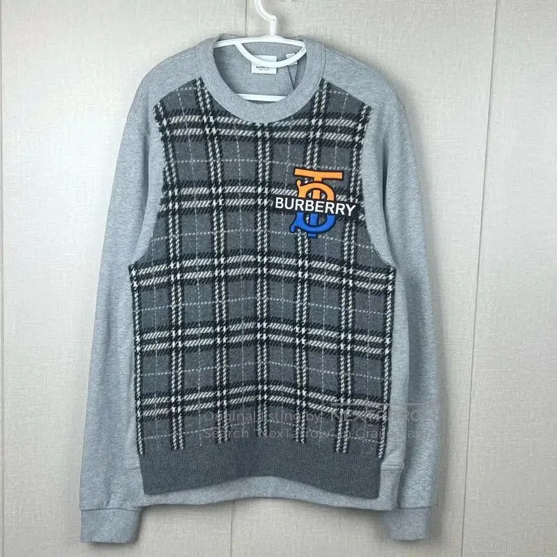 Burberry Burberry Gray Cotton Knit Sweater for Men. Size US M / EU 48-50 / 2 - 1 Thumbnail