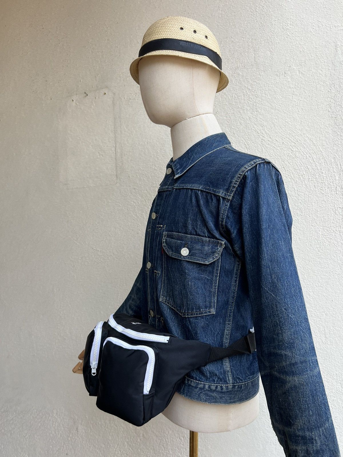 Courreges Vintage 90s Courreges Paris Two Tone Cargo Waist Bag Size 34 - 3 Thumbnail