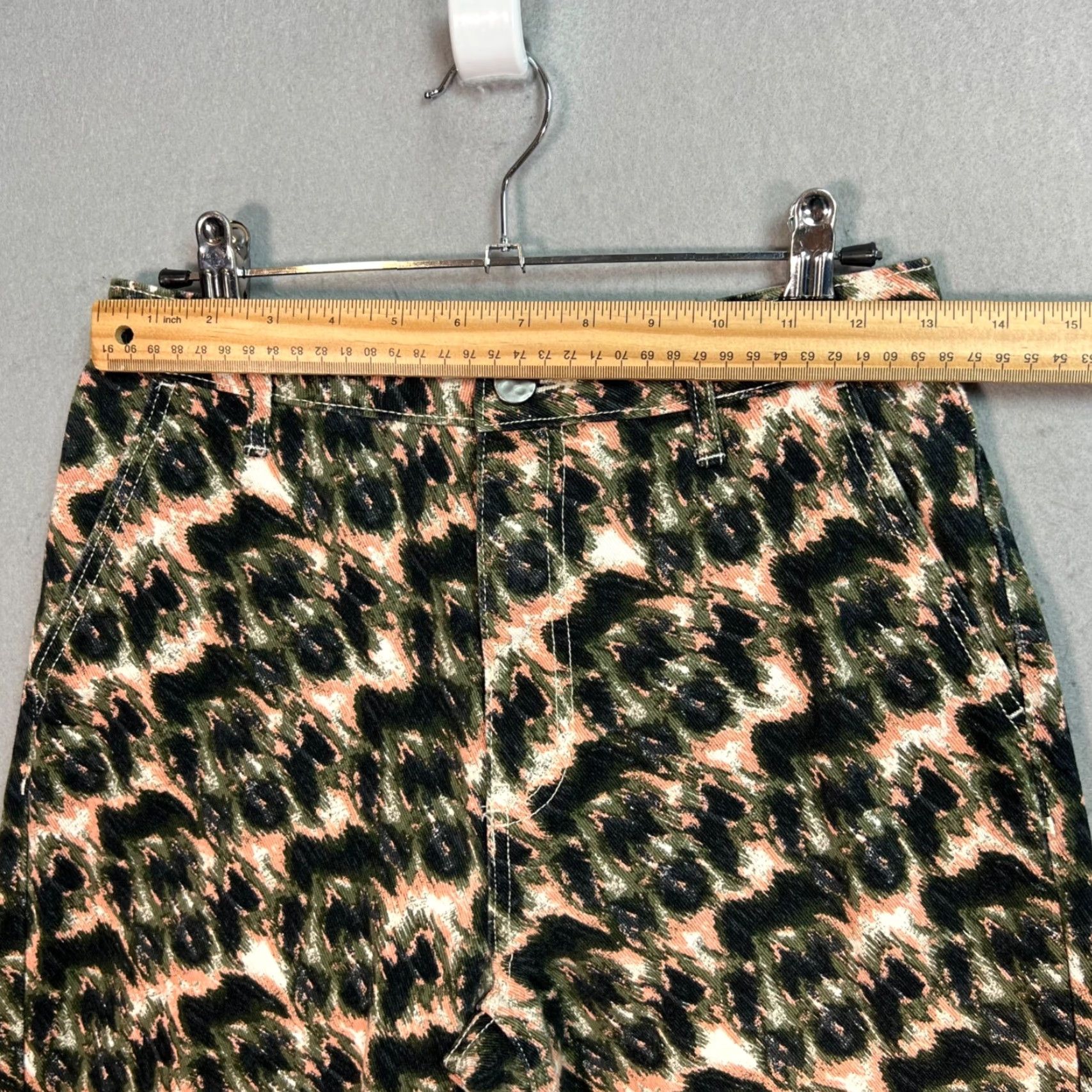 Rachel Comey VINTAGE Rachel Comey Target Leopard Print High-Waisted Straight-Leg Pants Womens Size 2 Size 26" / US 2 / IT 38 - 6 Thumbnail
