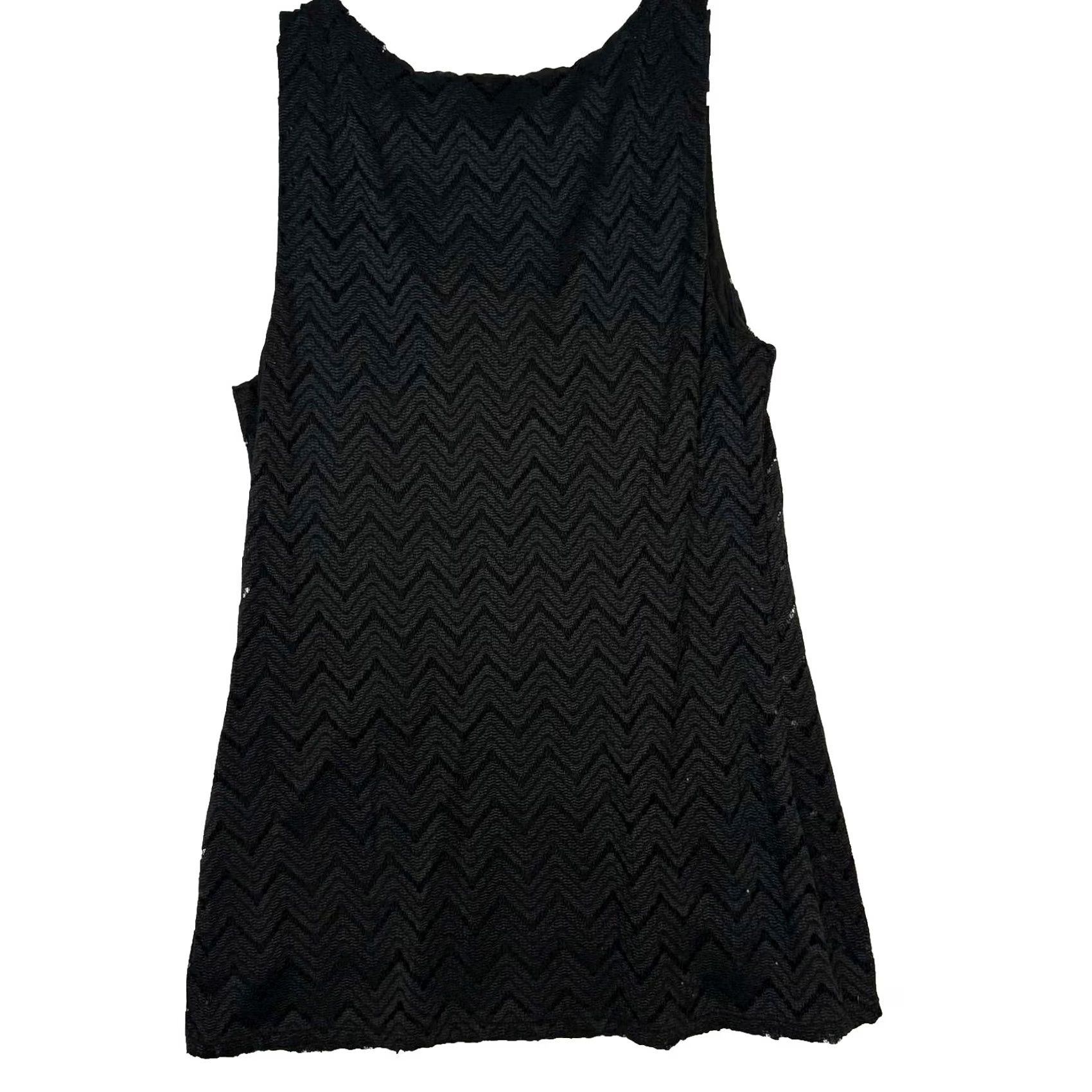 Banana Republic VINTAGE Banana Republic Black Geometric Sleeveless Mini Dress XS - Excellent W 209 Size XS / US 0-2 / IT 36-38 - 2 Thumbnail