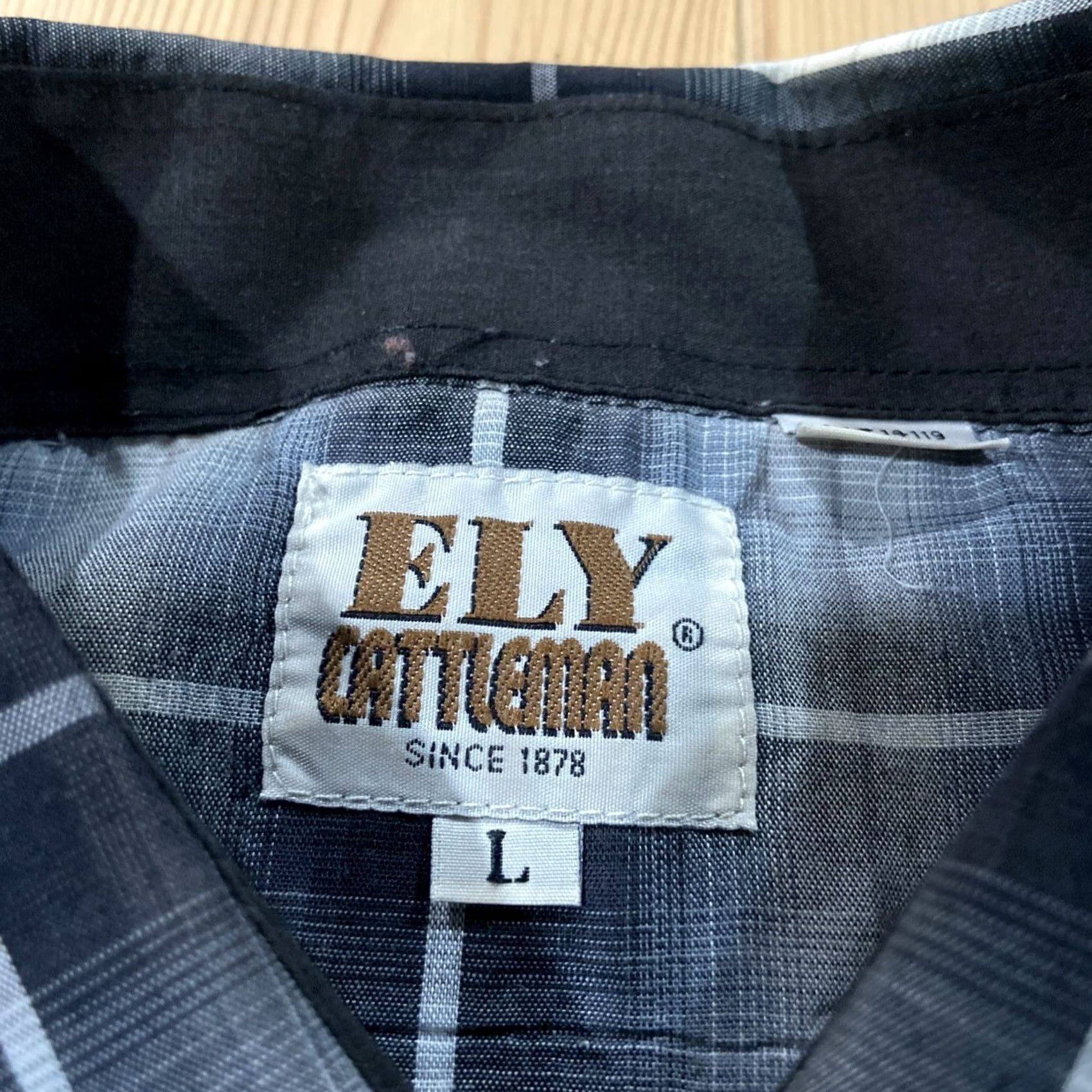 Vintage Ely Cattleman Shirt Men L Gray Pearl Snap Western Embroidered Y2K Tribal Size US L / EU 52-54 / 3 - 4 Thumbnail