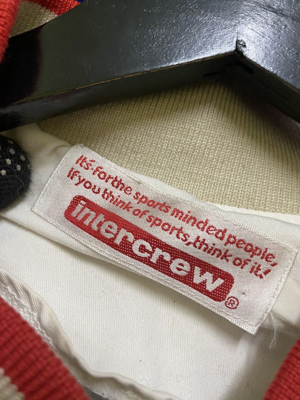 Japanese Brand Vintage Intercrew Staff Jacket White Red Trim Cotton Size US L / EU 52-54 / 3 - 9 Thumbnail
