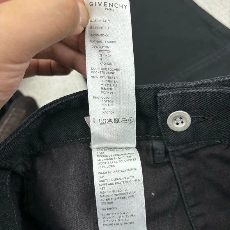 Givenchy Givenchy Solid color straight jeans with zip details Size US 32 / EU 48 - 5 Thumbnail
