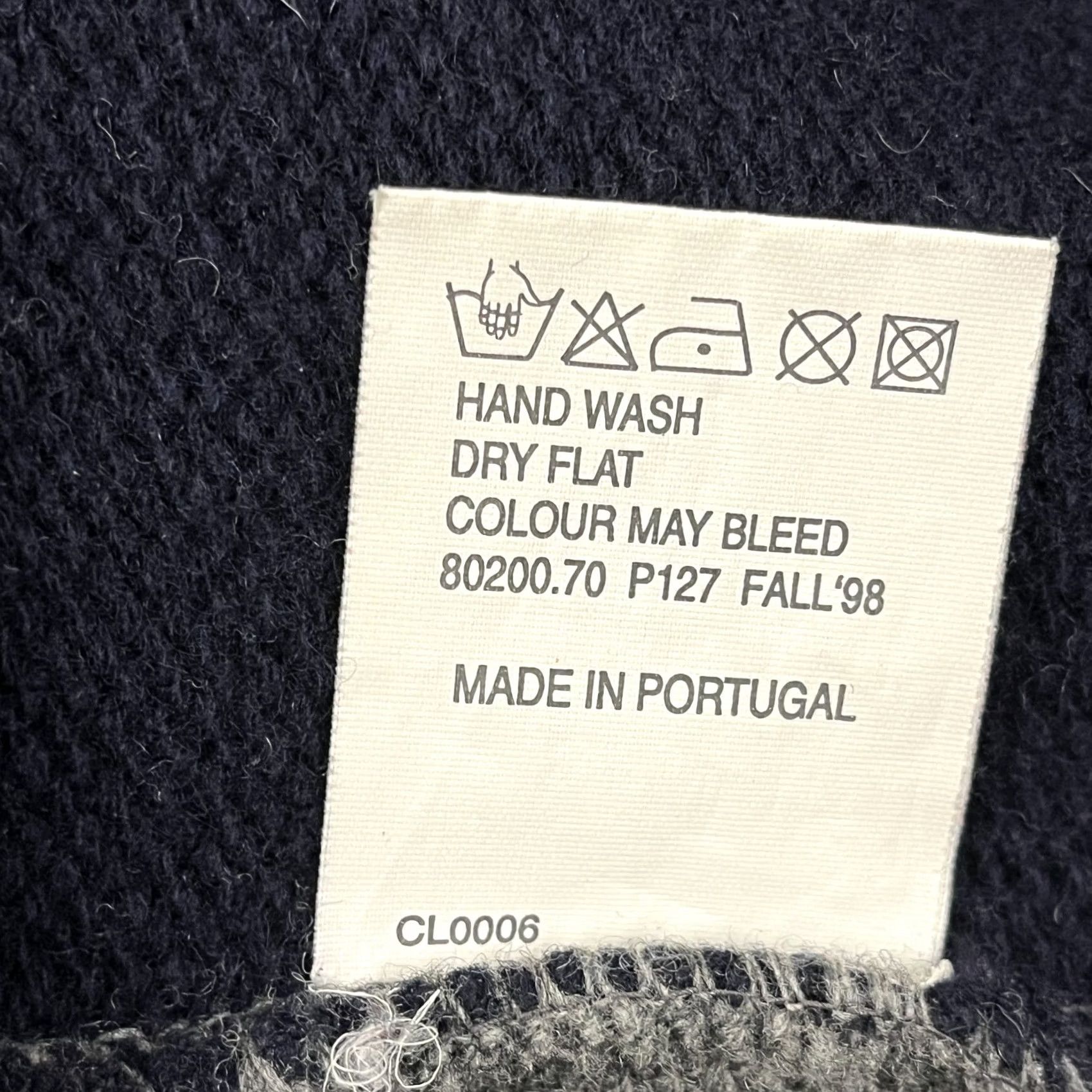 Levi's Levis Sweater Mens S Blue Gray Striped Crew Jumper Pullover Knit Wool Wool Blend Portugal Regular Vintage? No Size US S / EU 44-46 / 1 - 3 Thumbnail