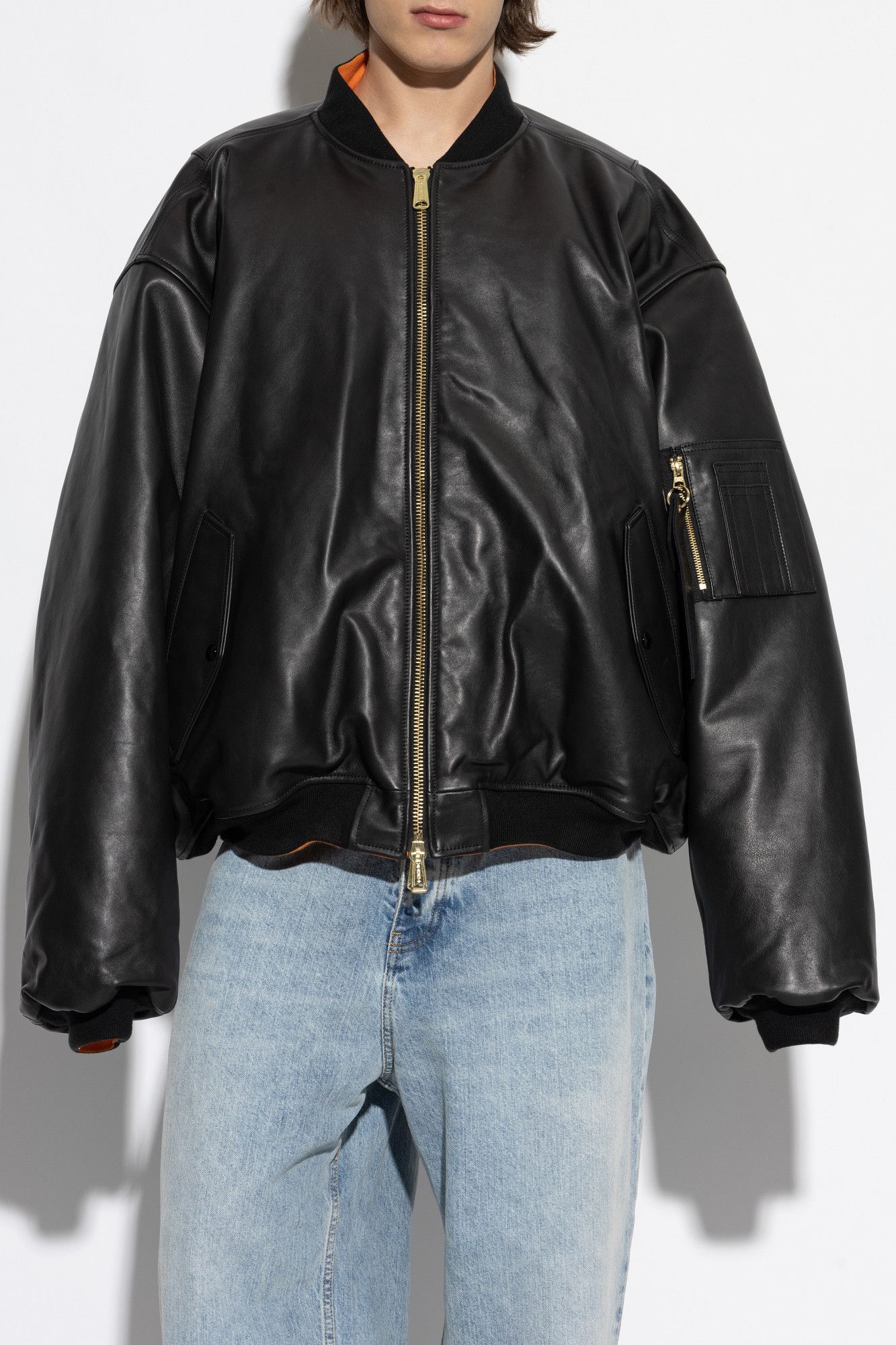 Vetements Vetements Leather MA-1 Bomber Size US S / EU 44-46 / 1 - 3 Thumbnail
