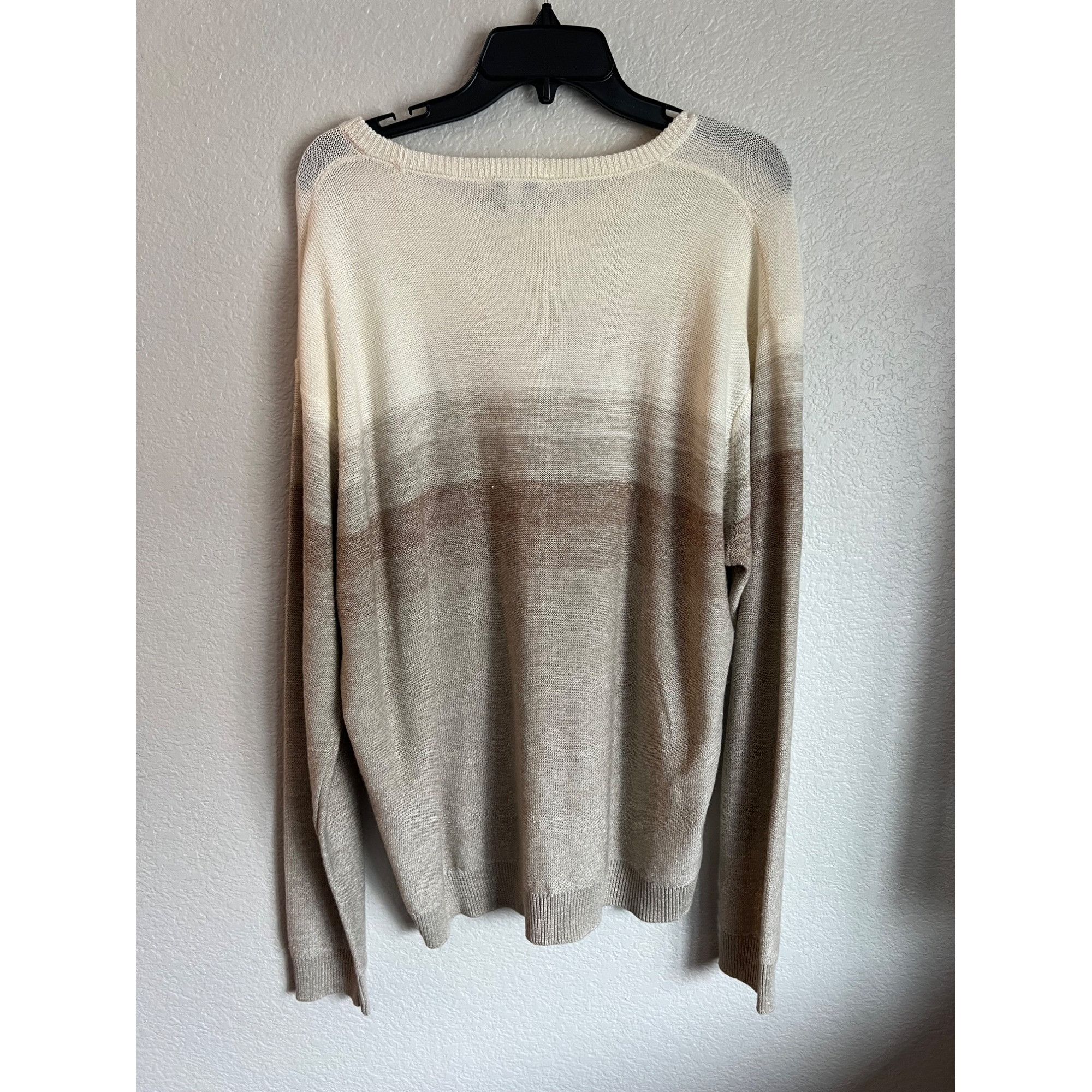 Peter Millar Peter Millar Dégradé Stripe Wool & Linen Crewneck Sweater Me Size US XXL / EU 58 / 5 - 5 Thumbnail