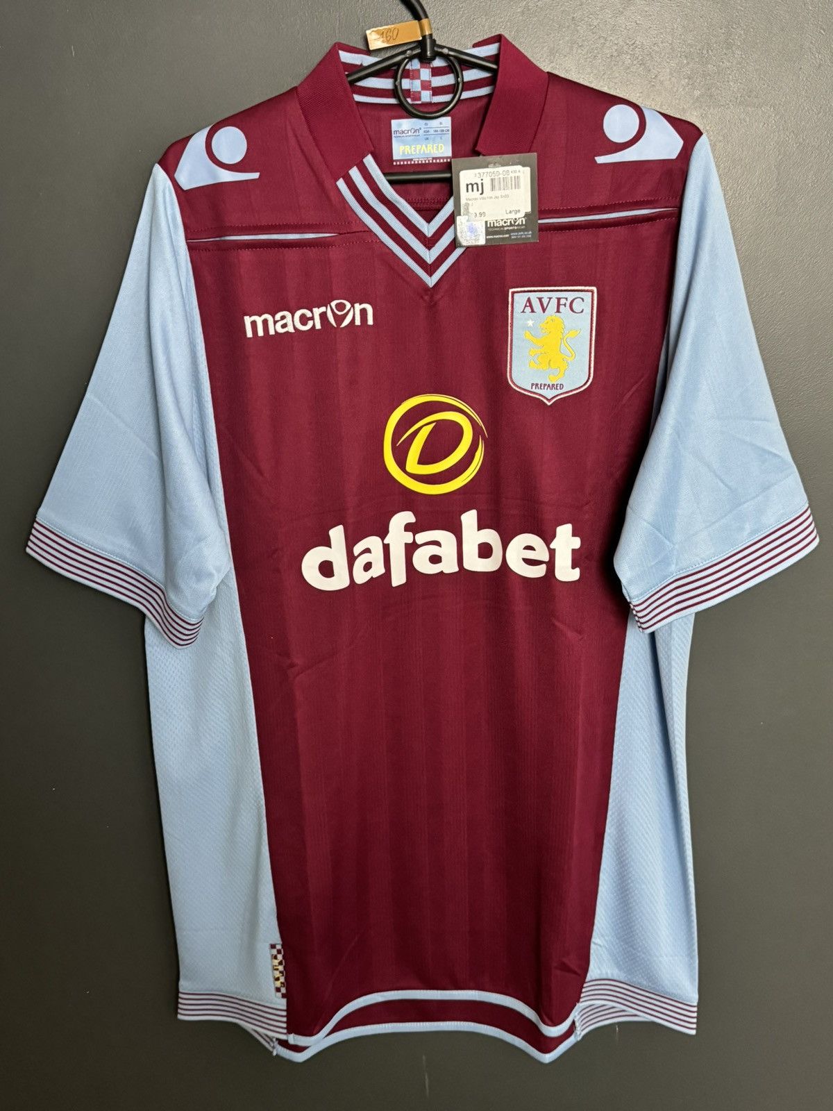 Macron Aston Villa 13/14 Home Football Jersey Size US L / EU 52-54 / 3 - 1 Thumbnail