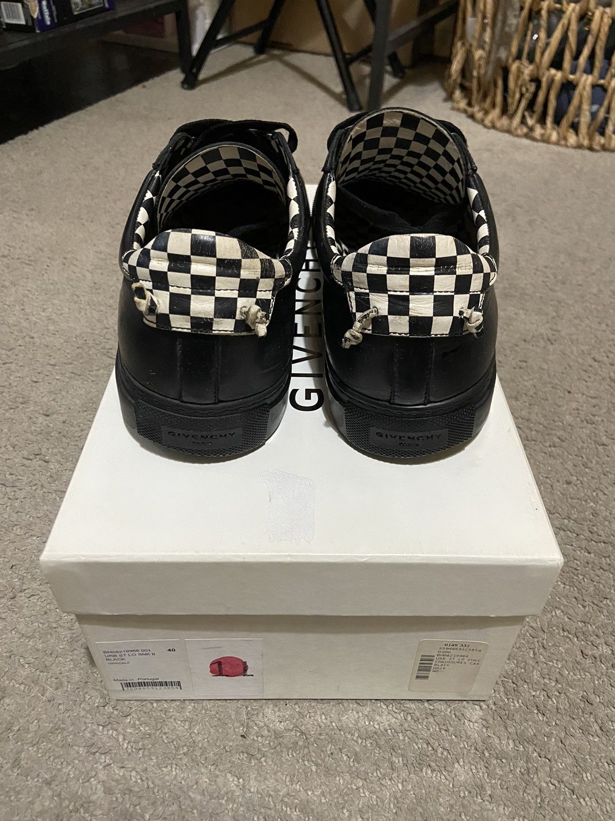 Designer × Givenchy Givenchy Urban Street Low - Checkered Black/White Size US 8.5 / EU 41-42 - 8 Thumbnail