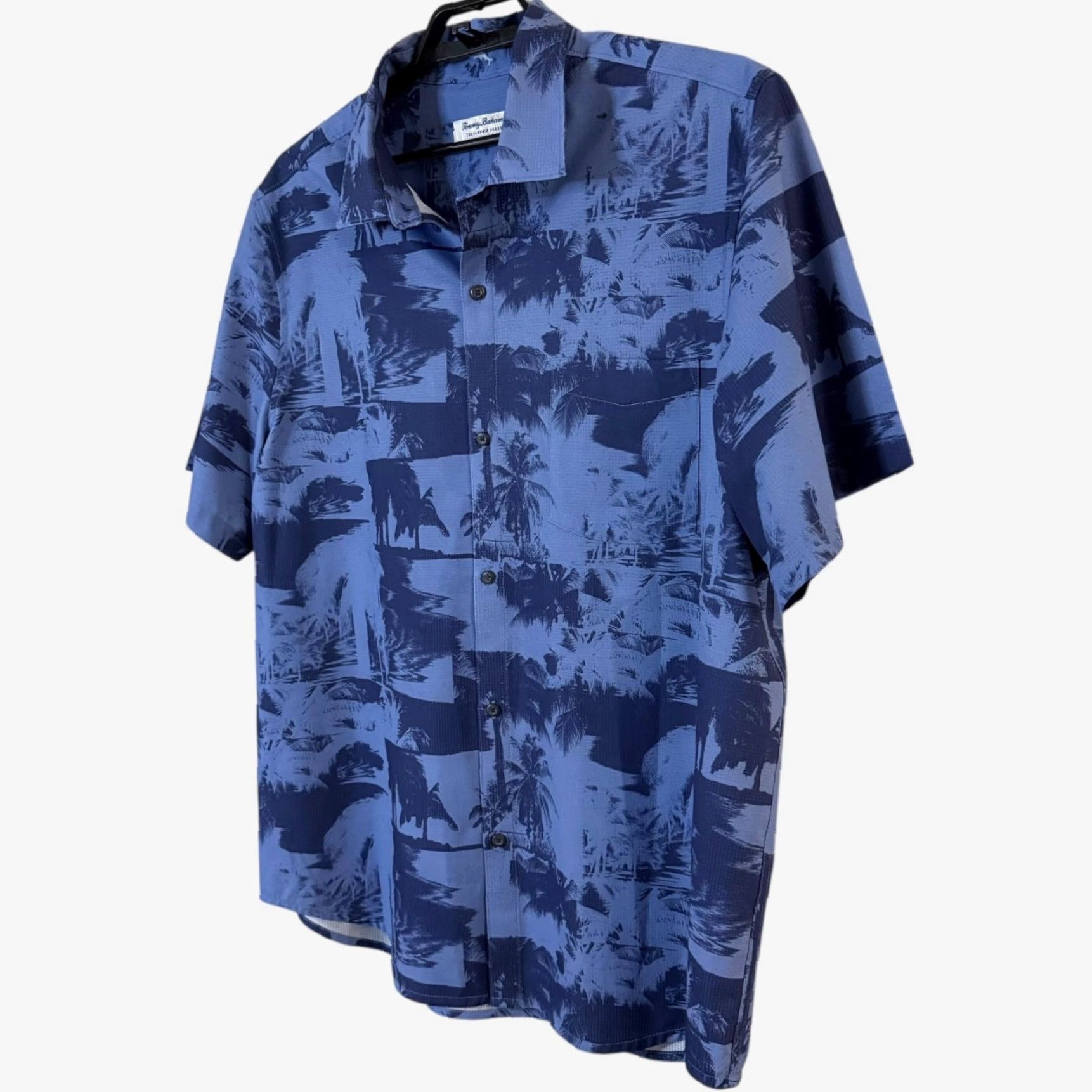 Tommy Bahama VINTAGE Tommy Bahama Camp Shirt Blue IslandZone Short-Sleeve Button-Up UPF-30+ Men XL Summer Beach Hawaiian Tropical Size US XL / EU 56 / 4 - 2 Thumbnail