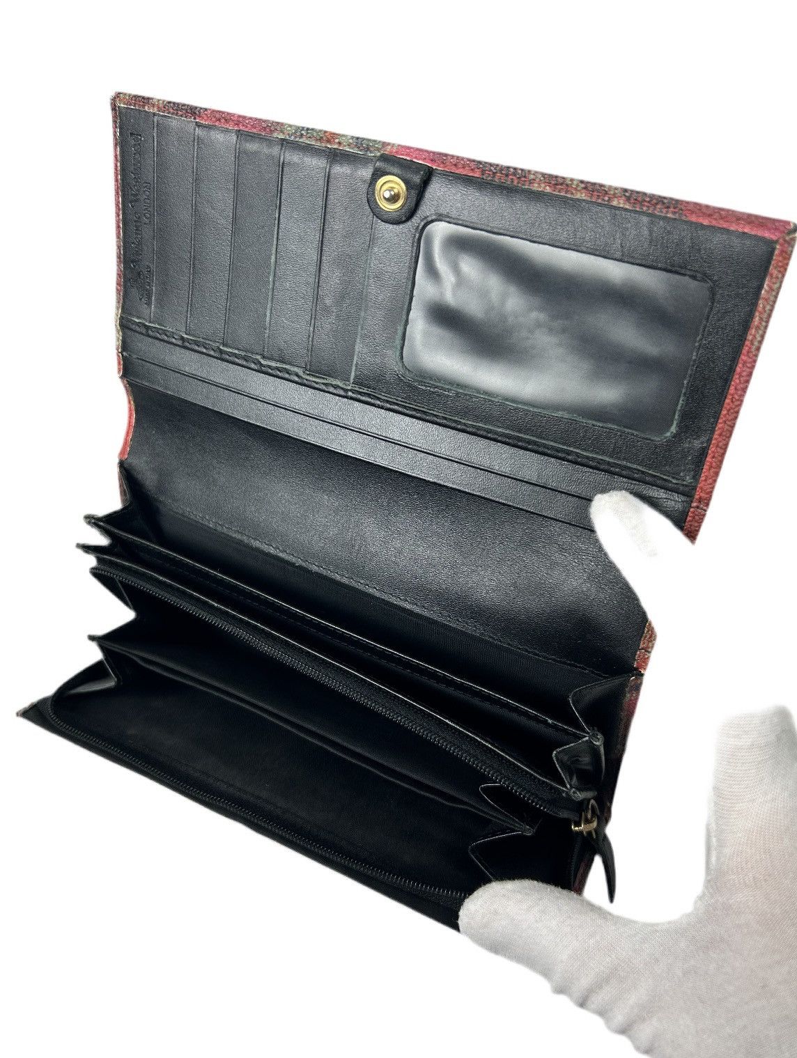 Vivienne Westwood Vivienne Westwood Tartan Orb Long Wallet Size ONE SIZE - 3 Thumbnail