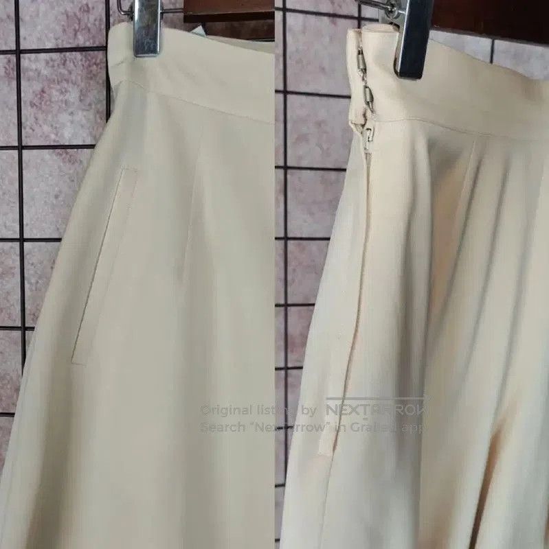 Dior Dior Beige Summer Wool Flared Pants . Size 24" / US 00 / IT 34 - 5 Thumbnail