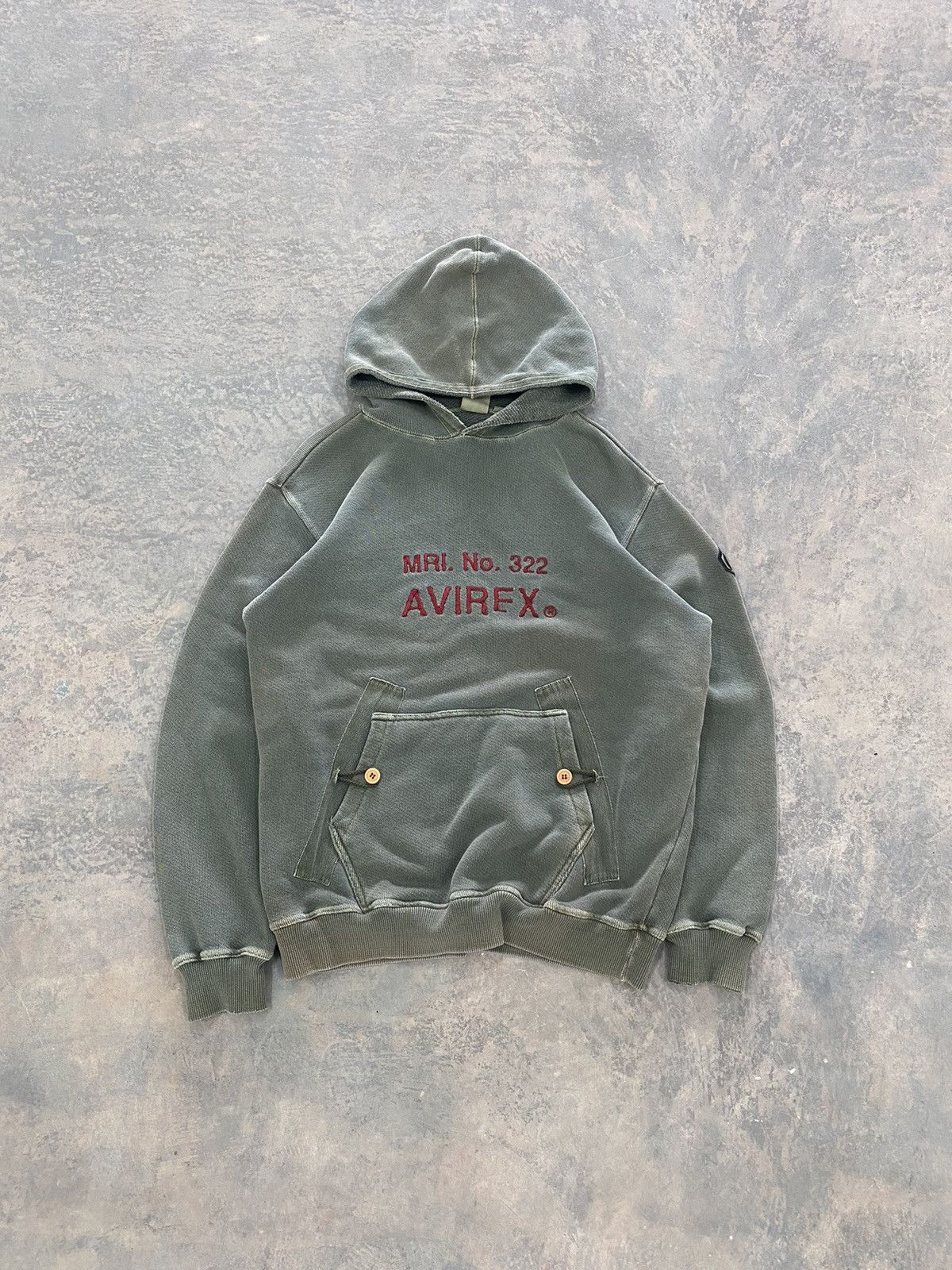 Avirex Vintage Avirex Heavy Knit Hoodie Winter 80s Size US L / EU 52-54 / 3 - 1 Thumbnail