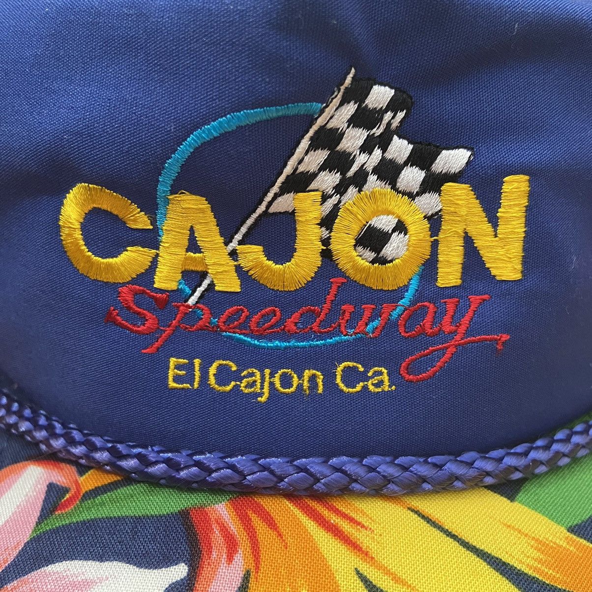 Vintage Vintage Cajon Speedway Tropical Logo Snapback Hat Size ONE SIZE - 9 Thumbnail
