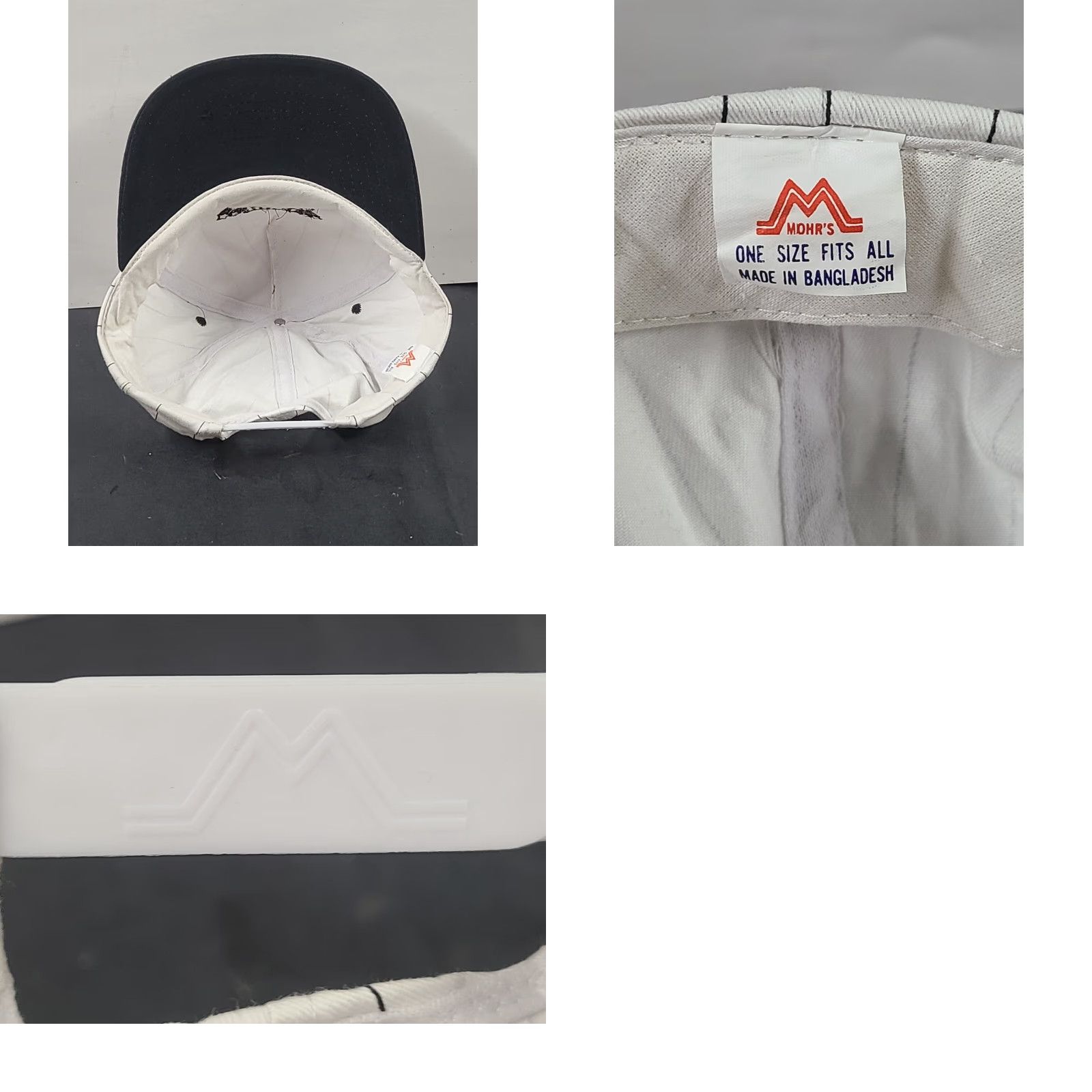 Vintage VINTAGE Mohrs Iowa Lottery Pinstripe Hat Cap Black White Size ONE SIZE - 8 Thumbnail