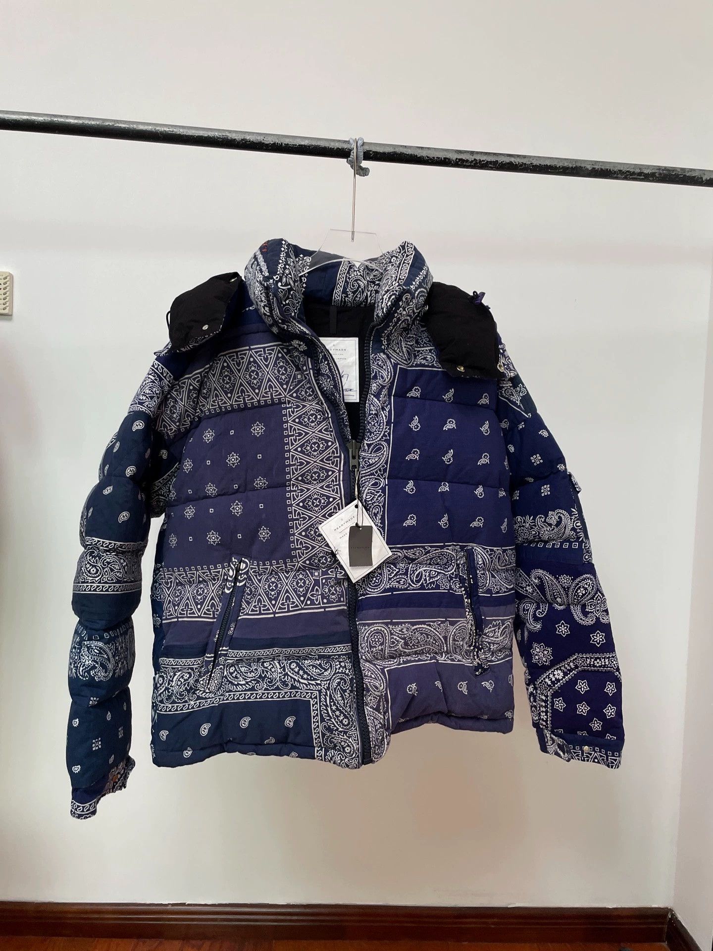 READYMADE READYMADE Vintage Cashew Print Puffer Jacket Size 2 Size XS / US 0-2 / IT 36-38 - 1 Thumbnail