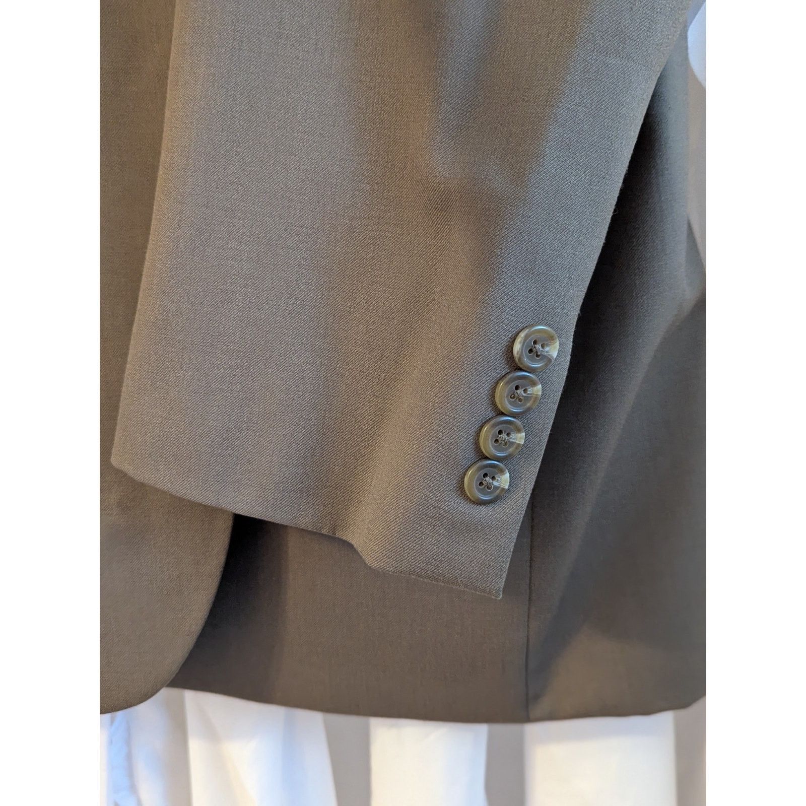 Chaps Size 42R Brown Pure New Wool 2 Button Notch Lapel Blazer Size 42R - 10 Thumbnail