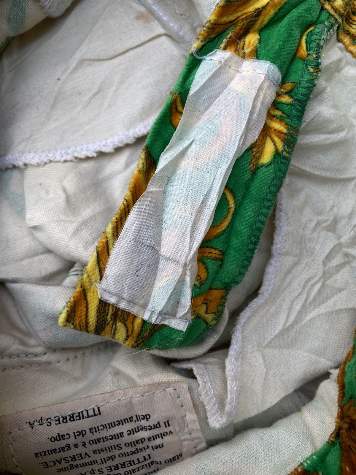 Versace RARE Vintage 90S Versace Baroque Green Pants Size 27" / US 4 / IT 40 - 7 Thumbnail