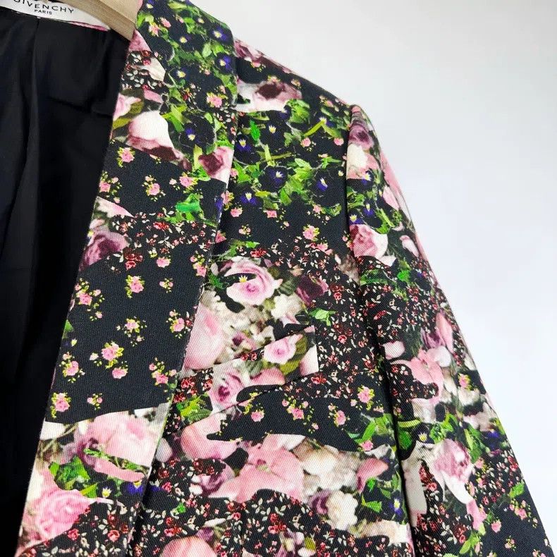 Givenchy Givenchy Printed Floral Blazer Jacket Size XS / US 0-2 / IT 36-38 - 6 Thumbnail