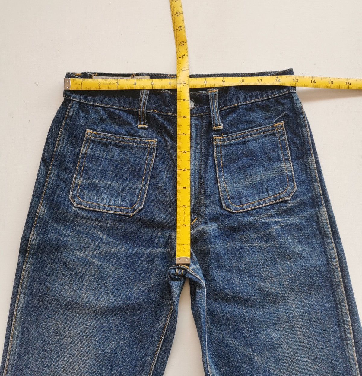 Big John 70s Vintage Big John Flare Denim Jeans Size US 26 / EU 42 - 11 Thumbnail