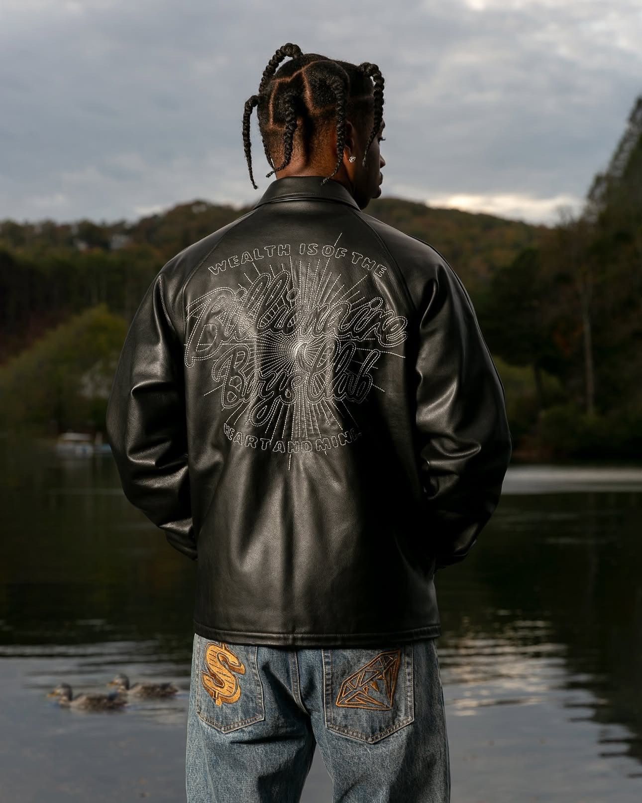 Billionaire Boys Club BILLIONAIRE BOYS CLUB LEATHER COACH JACKET- BLACK, size S Size US S / EU 44-46 / 1 - 4 Thumbnail