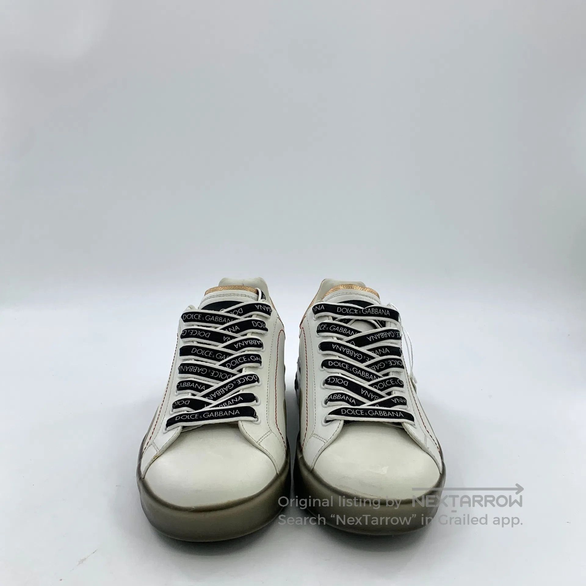 Dolce & Gabbana Dolce Gabbana White Letter Laced Casual Flat Loafers| Size US 7 / EU 40 - 3 Thumbnail