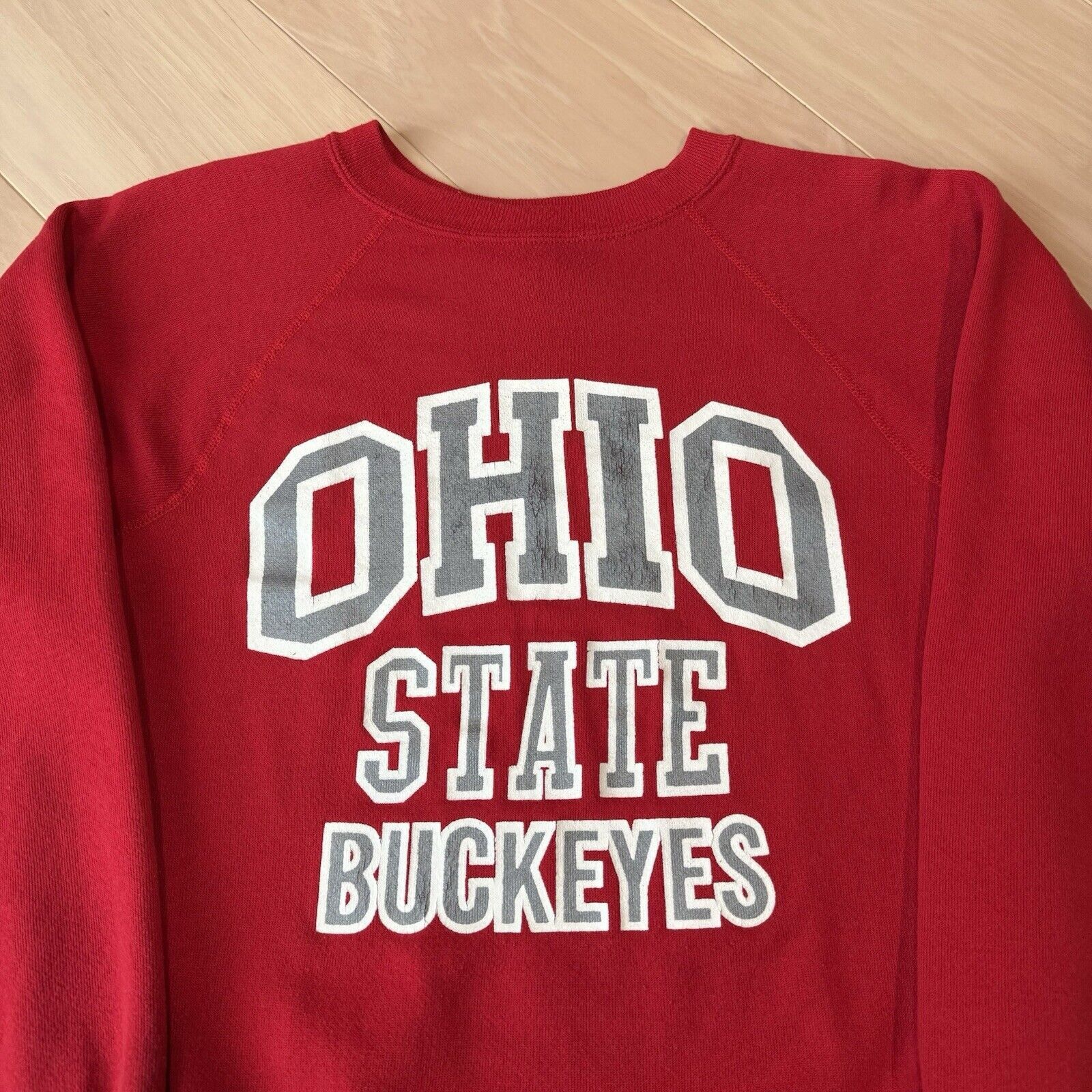 Vintage Vintage Ohio State Buckeyes Sweatshirt M Red 80s Fleece Size US M / EU 48-50 / 2 - 3 Thumbnail