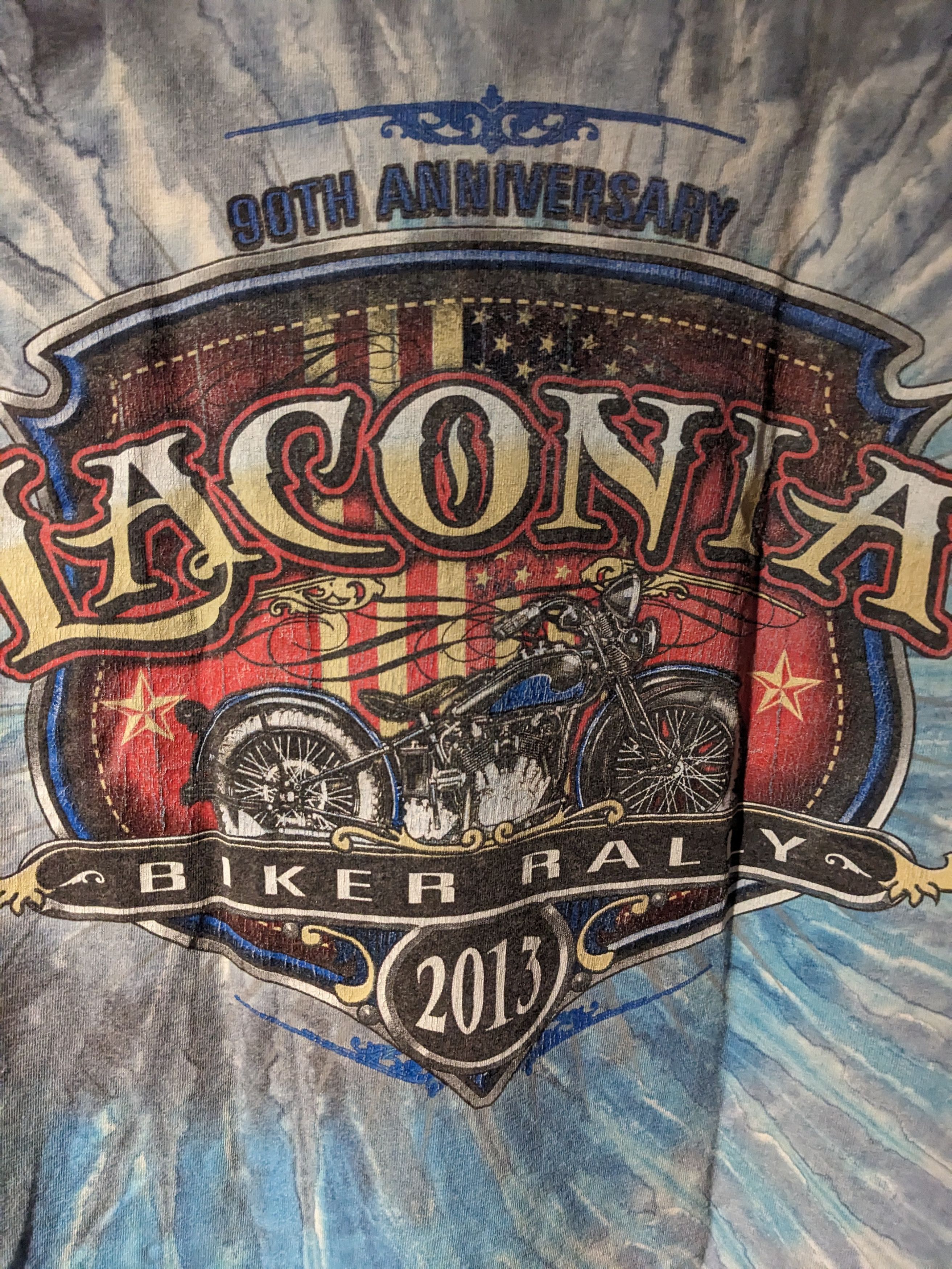 Harley Davidson × Vintage Vintage 2013 Laconia Motorcycle Bike Rally X-Large T-Shirt Size US XL / EU 56 / 4 - 2 Thumbnail