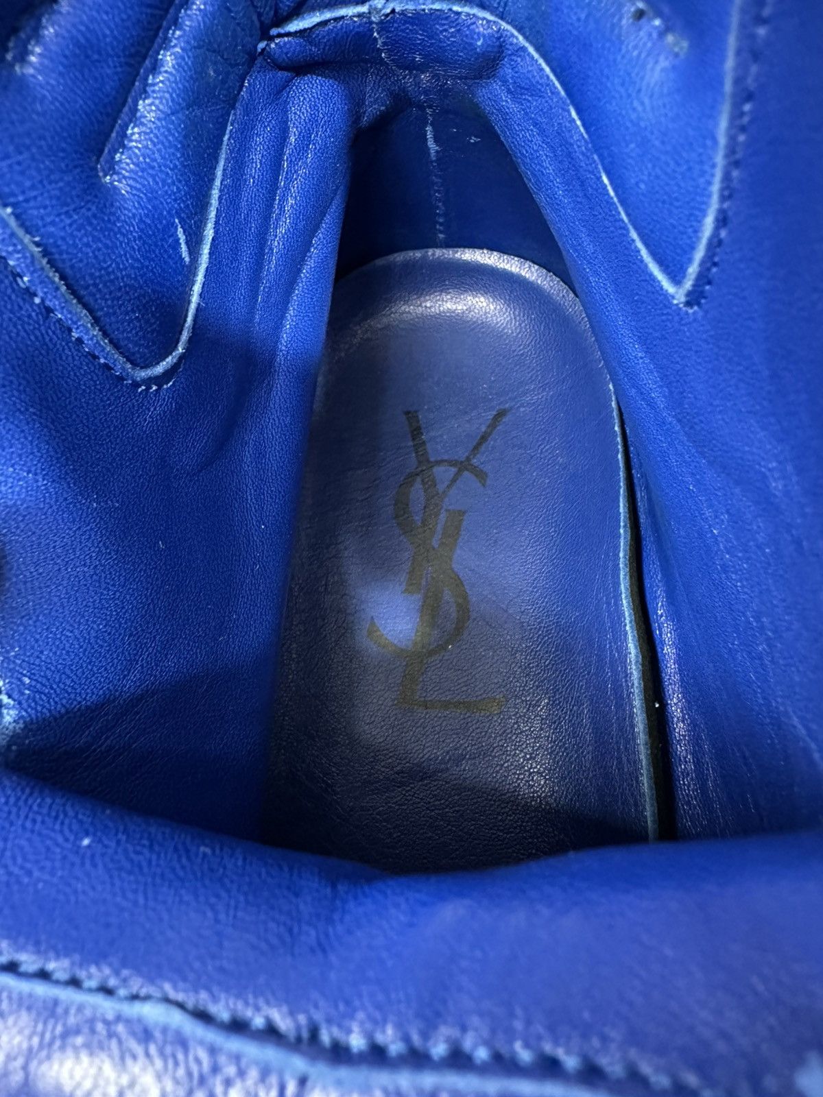 Yves Saint Laurent Vintage Yves Saint Laurent Yellow Patent Leather Y Sneakers. Size US 8 / EU 41 - 8 Thumbnail