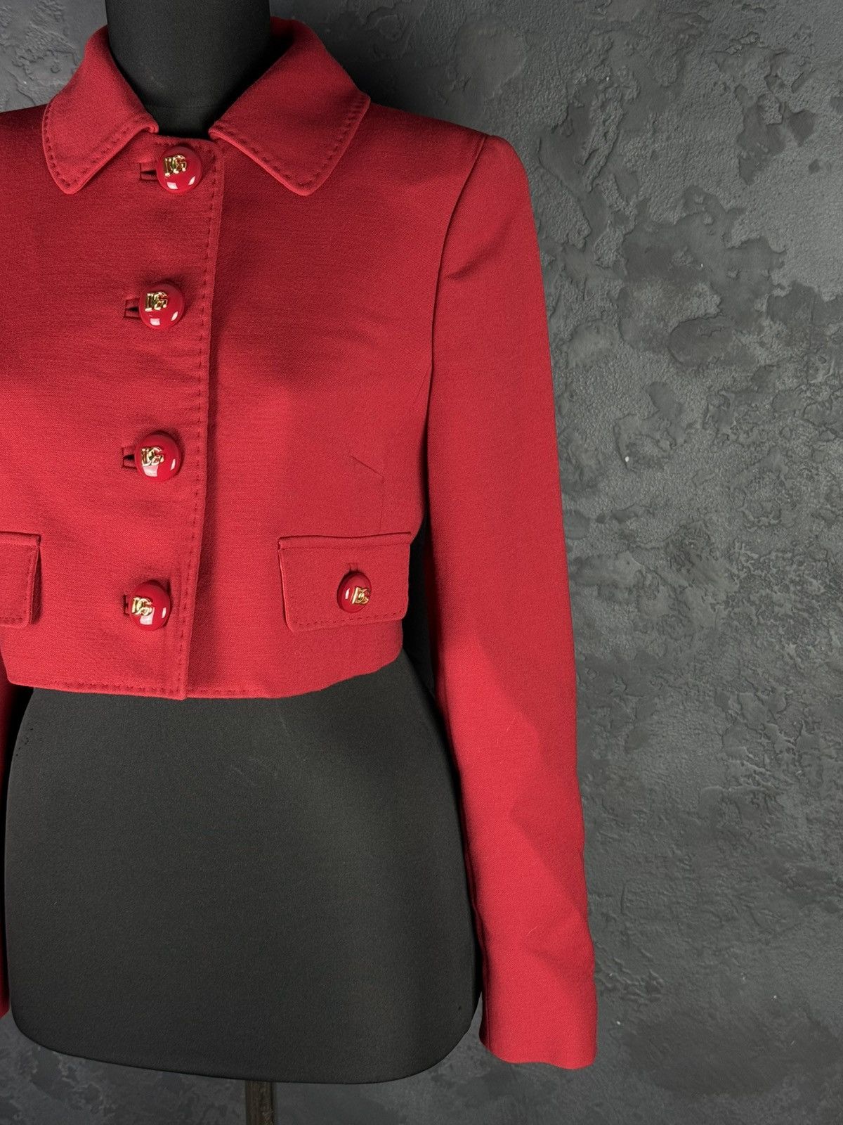 Dolce & Gabbana DOLCE & GABBANA Cropped Wool Jacket Size M / US 6-8 / IT 42-44 - 6 Thumbnail
