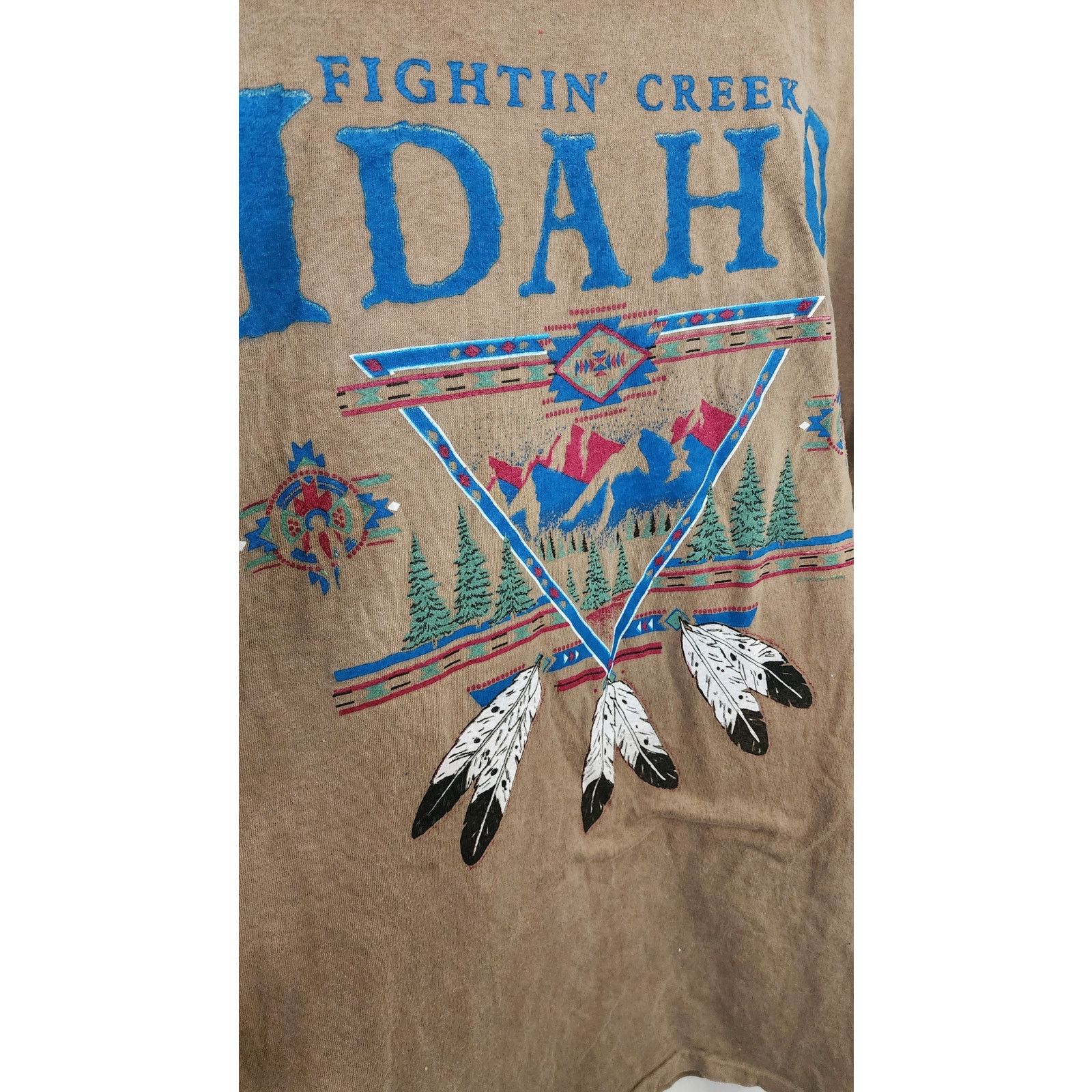 Vintage Vintage Idado Shirt Onieta Fightin Creek Nature ID Tee 90s L Size US L / EU 52-54 / 3 - 3 Thumbnail