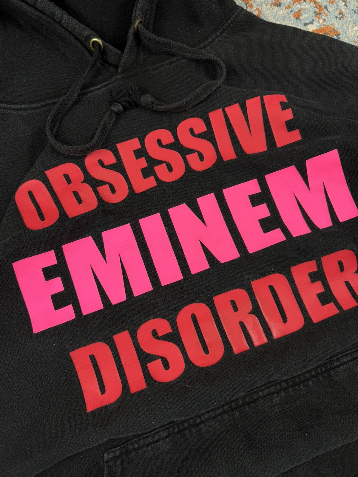 Eminem × Rap Tees × Vintage Rare Vintage 00s Obsessive Eminem Disorder hoodie rap hiphop Size US M / EU 48-50 / 2 - 7 Thumbnail