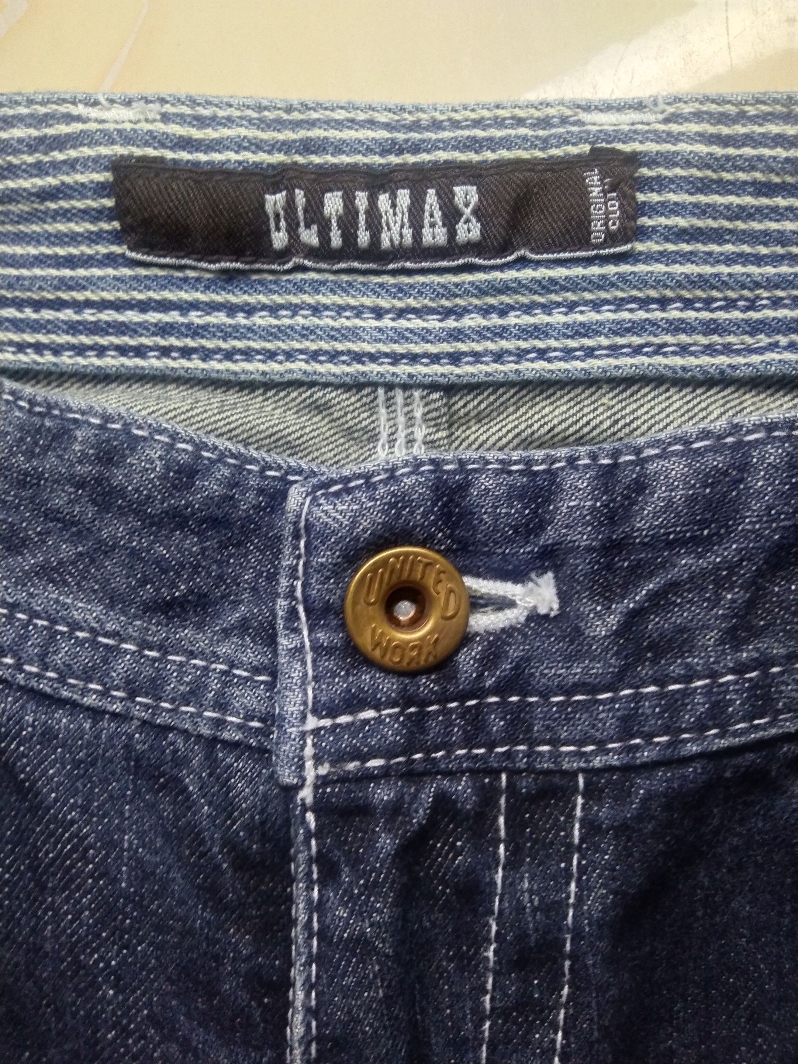 Japanese Brand × Vintage Ultimax Carpenter Buckle back Denim with Suspender (baggy) Size US 34 / EU 50 - 8 Thumbnail