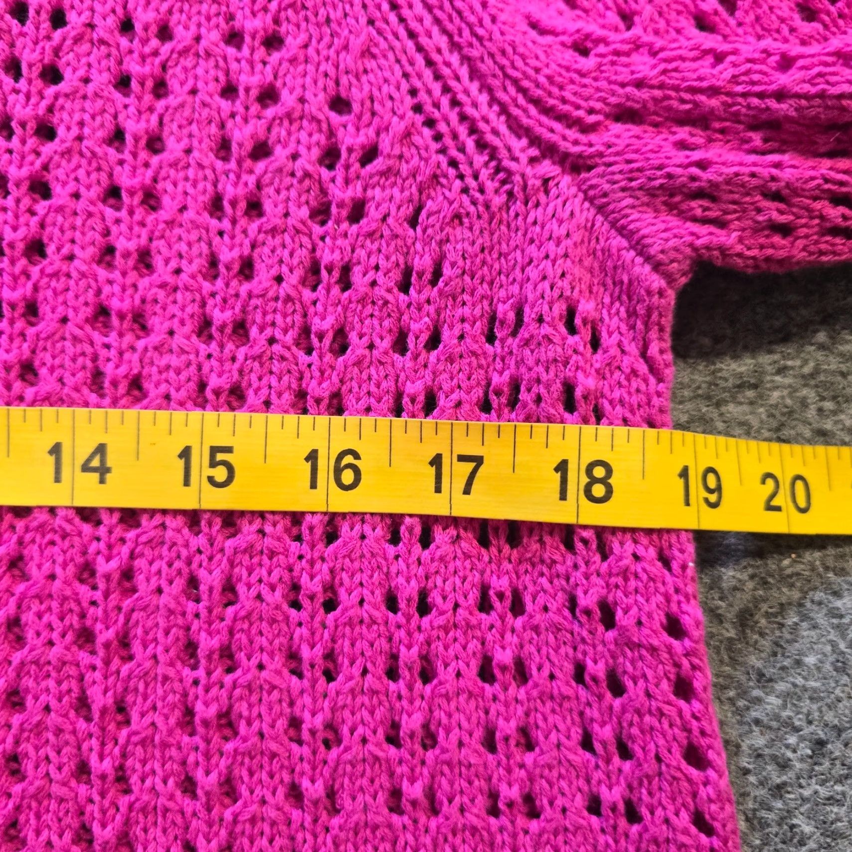 Talbots Talbots Sweater Women Large Petite Hot Pink Open Knit Long Sleeve Casual Capsule Size L / US 10 / IT 46 - 5 Thumbnail