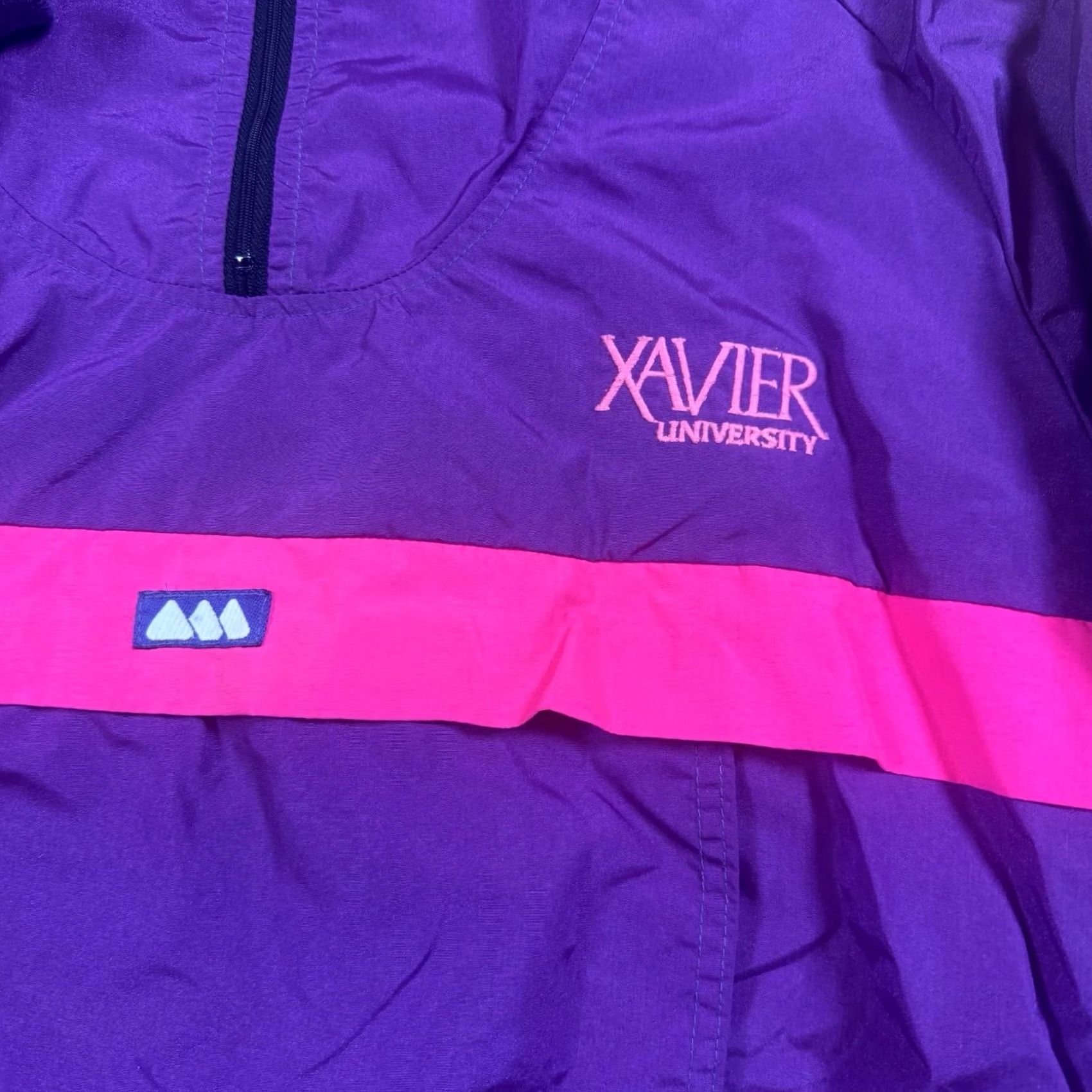 Vintage VINTAGE Granite USA Xavier University Anorak Jacket Mens M Gray Half Zip Nylon Coat/Outer Shell? Size US M / EU 48-50 / 2 - 3 Thumbnail