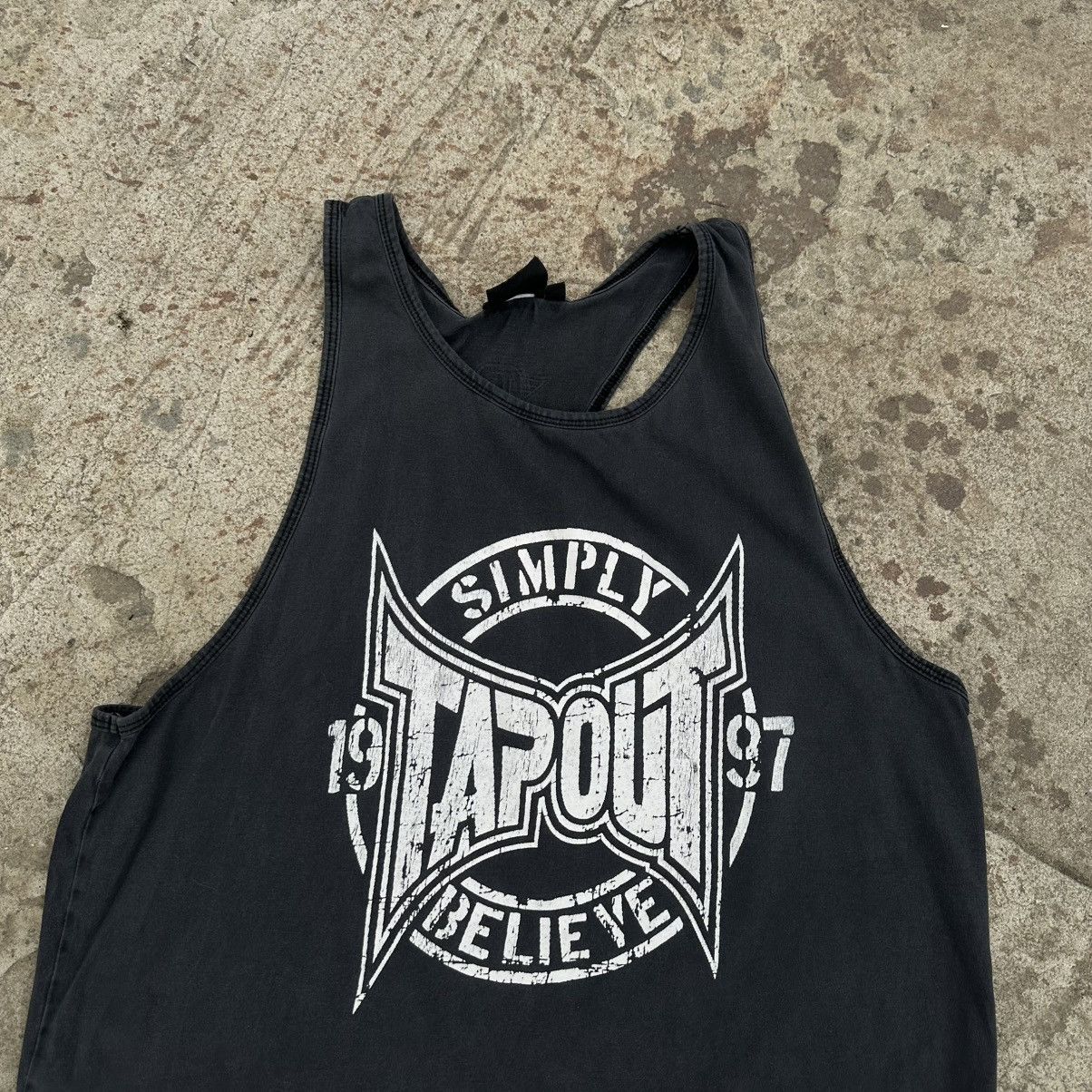20471120 × Hypebeast Vintage Tapout Tank Top Sleeveless Big Logo Y2K 00s USA Size US L / EU 52-54 / 3 - 5 Thumbnail
