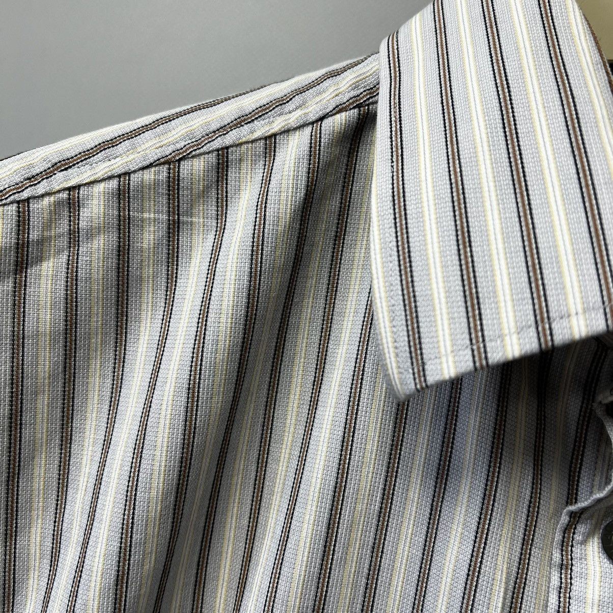 Vintage × Yves Saint Laurent Yves Saint Laurent Vintage Striped Shirt y2k Size US M / EU 48-50 / 2 - 8 Thumbnail