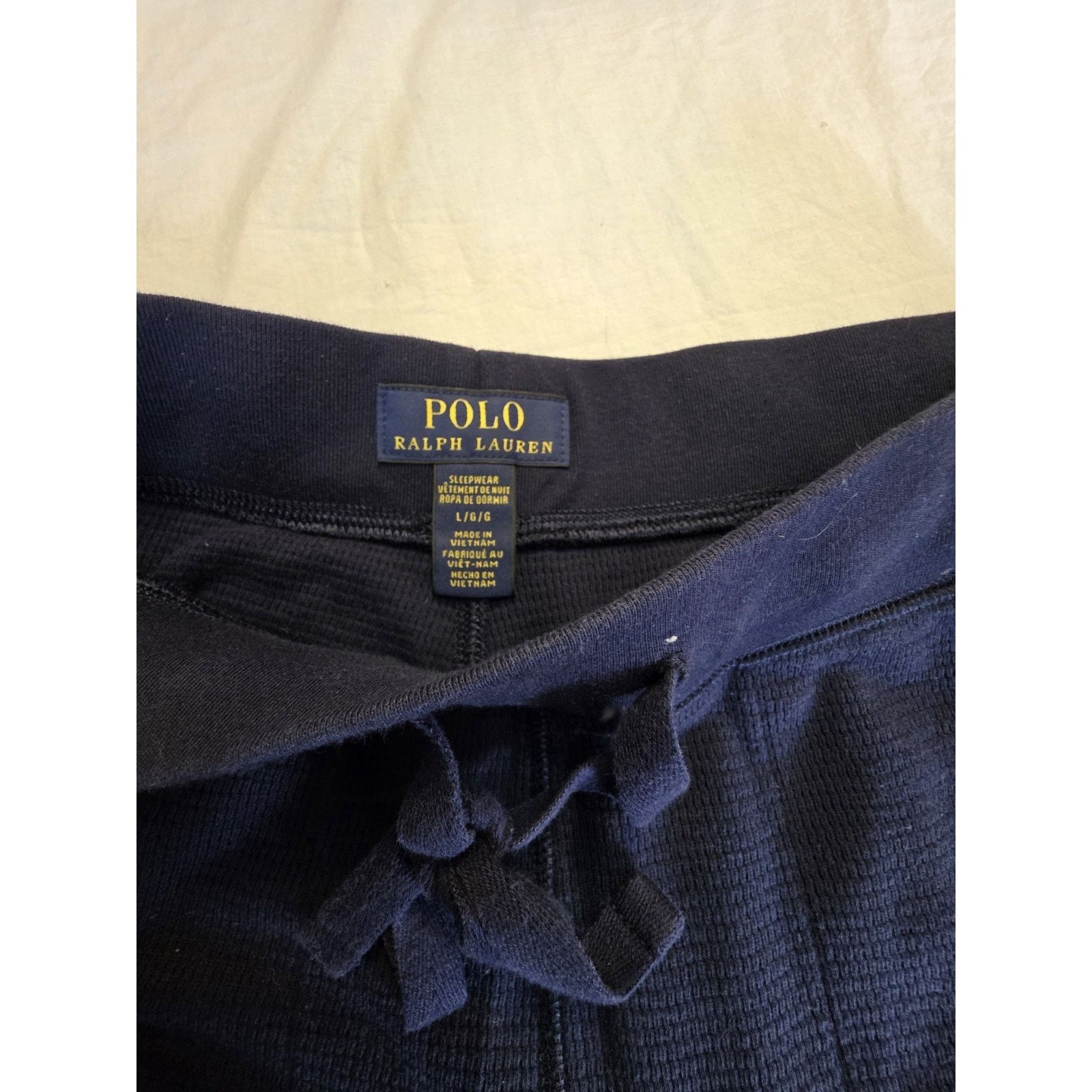 Polo Ralph Lauren Polo Ralph Lauren Men's Size Large Navy Blue Waffle Pants Size US 38 / EU 54 - 5 Thumbnail