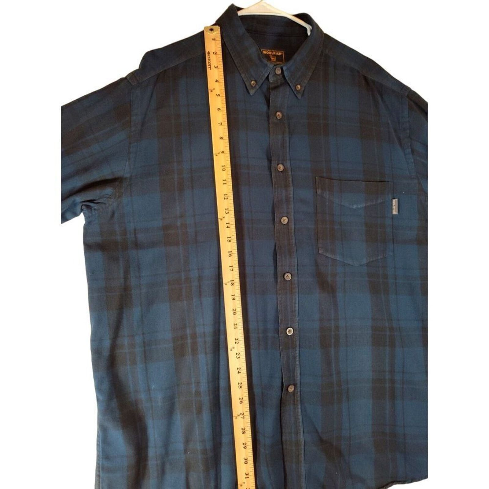 Woolrich Woolen Mills Woolrich VTG Storm Shirt 2XL Blue Black Plaid Flannel Heavy Size US XXL / EU 58 / 5 - 3 Thumbnail