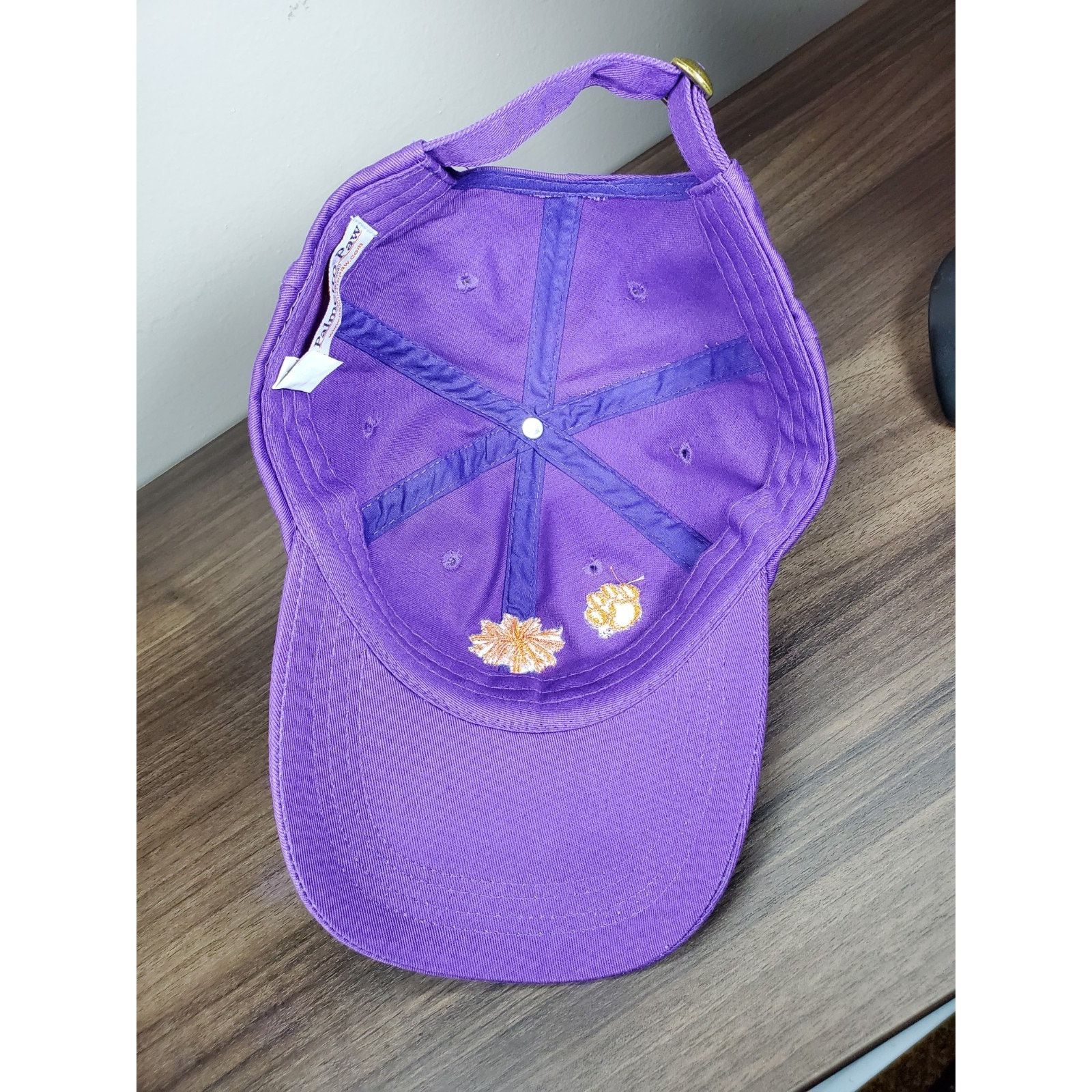 NCAA Clemson Tigers Palmetto Tree Paw Purple Hat University NCAA Size ONE SIZE - 8 Thumbnail