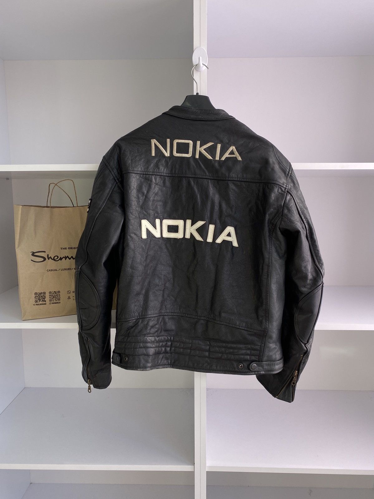 Vintage Vintage Nokia Leather moto racing jacket coat Size US M / EU 48-50 / 2 - 10 Thumbnail