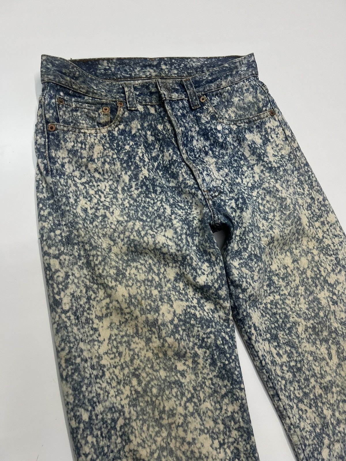 Levi's Vintage 80s Levi's Acid Wash Denim Jeans Size 30 Size US 30 / EU 46 - 2 Thumbnail