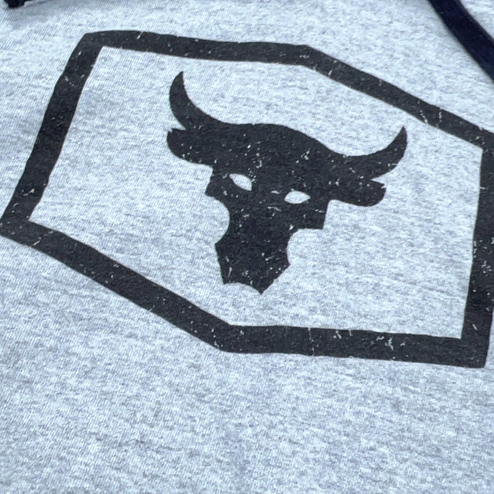 Under Armour Under Armour Hoodie Men Medium Gray Graphic Pullover Sweatshirt Project Rock Classic Sports Size US M / EU 48-50 / 2 - 5 Thumbnail
