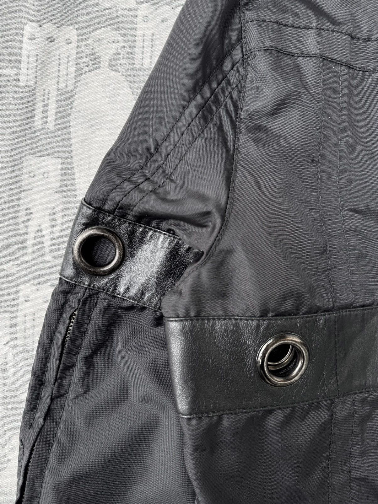 Dirk Bikkembergs Dirk Bikkembergs SS97 Metal Eyelets Nylon Cropped Jacket Size US M / EU 48-50 / 2 - 4 Thumbnail